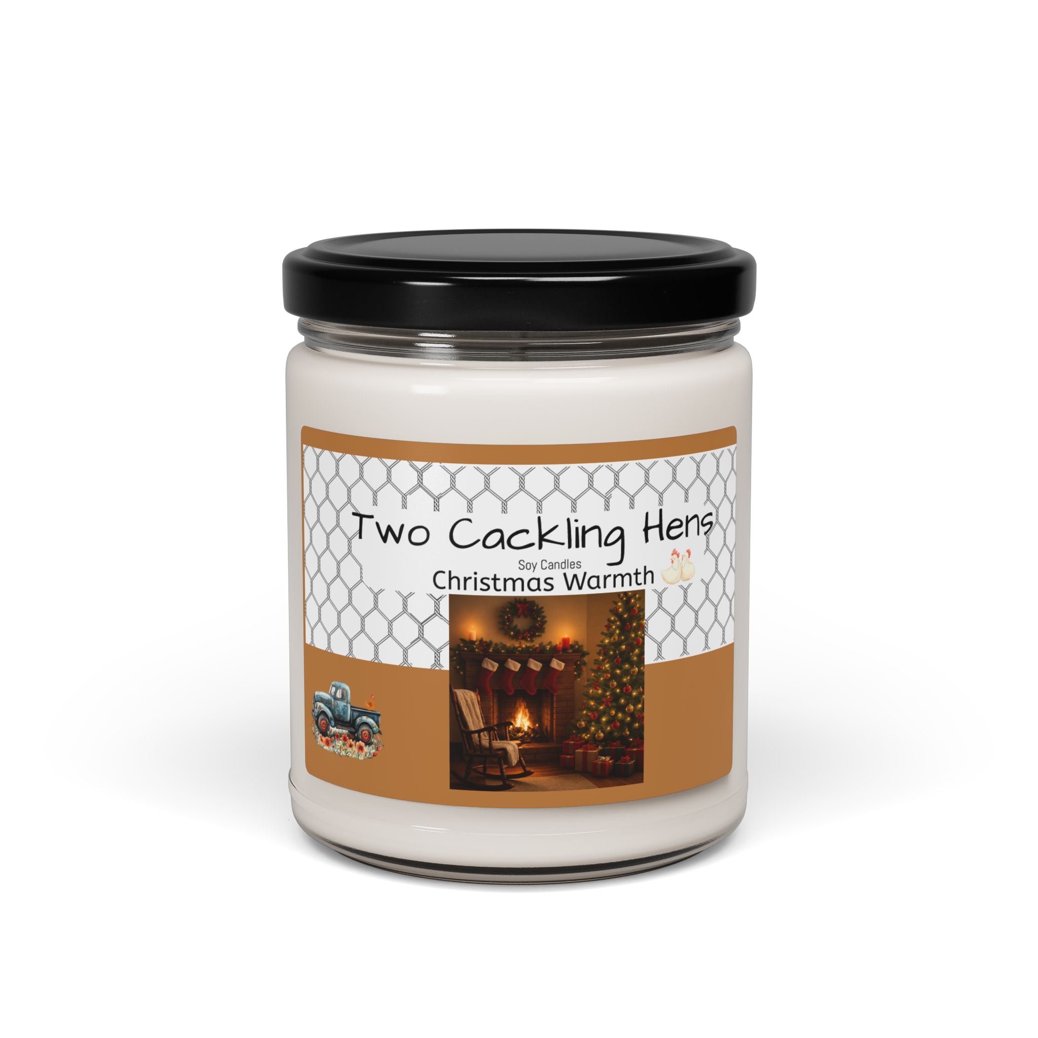 Two Cackling Hens Scented Soy Candle - 9oz Christmas Warmth