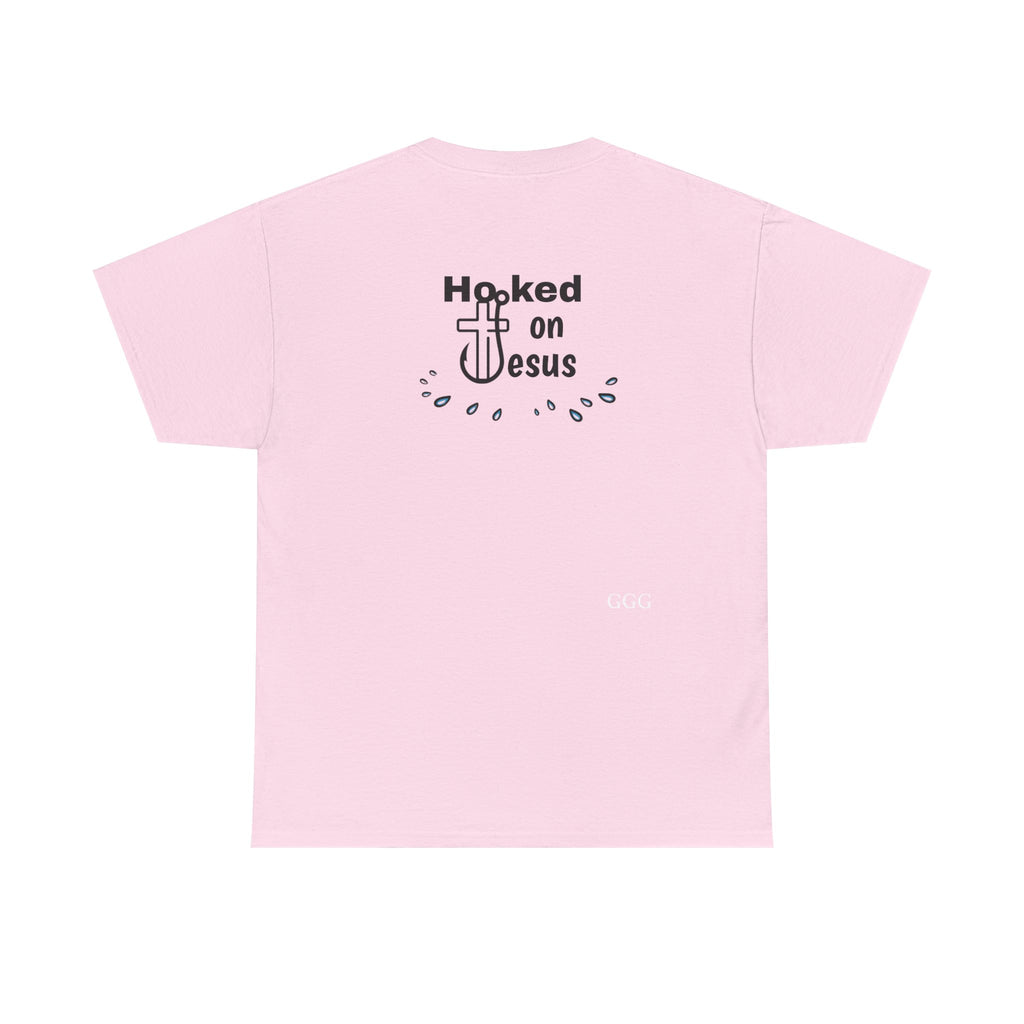 Hooked on Jesus Unisex Heavy Cotton Tee - Faith-Inspired Apparel