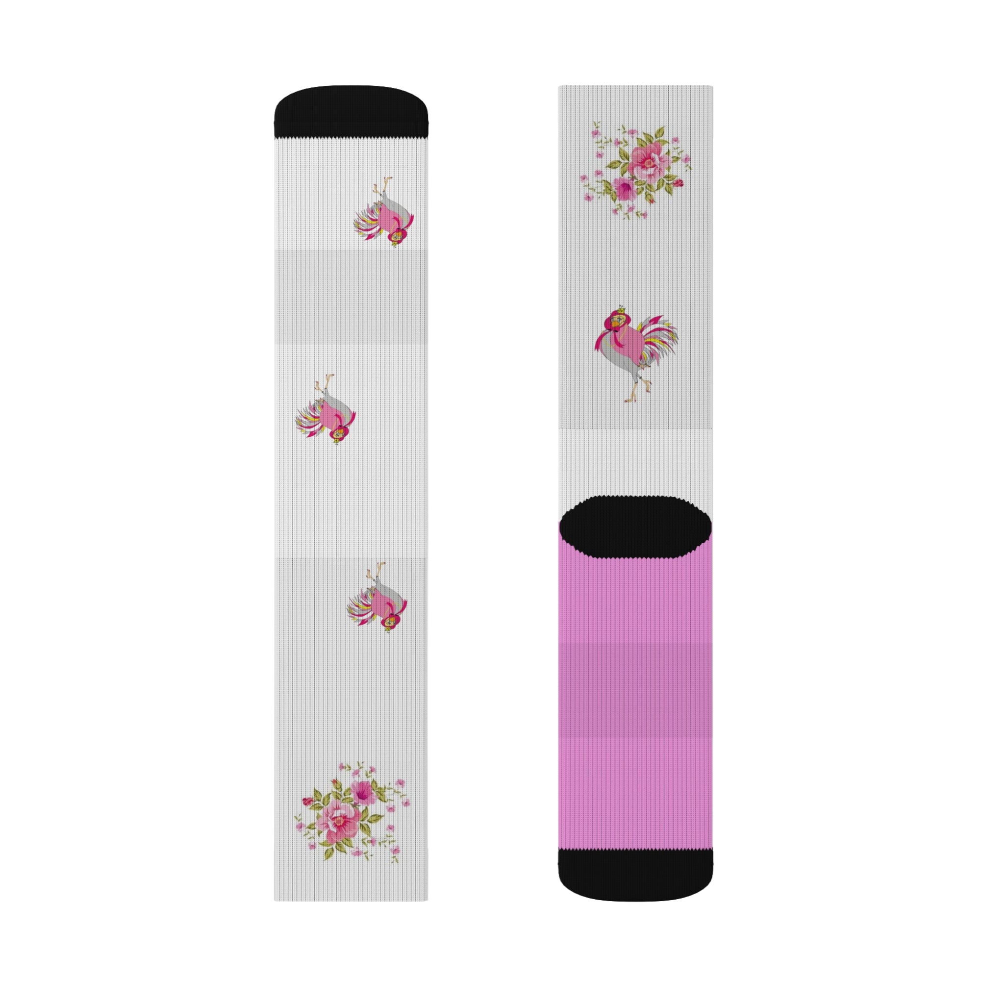 Floral/Chick Patterned Women's Socks