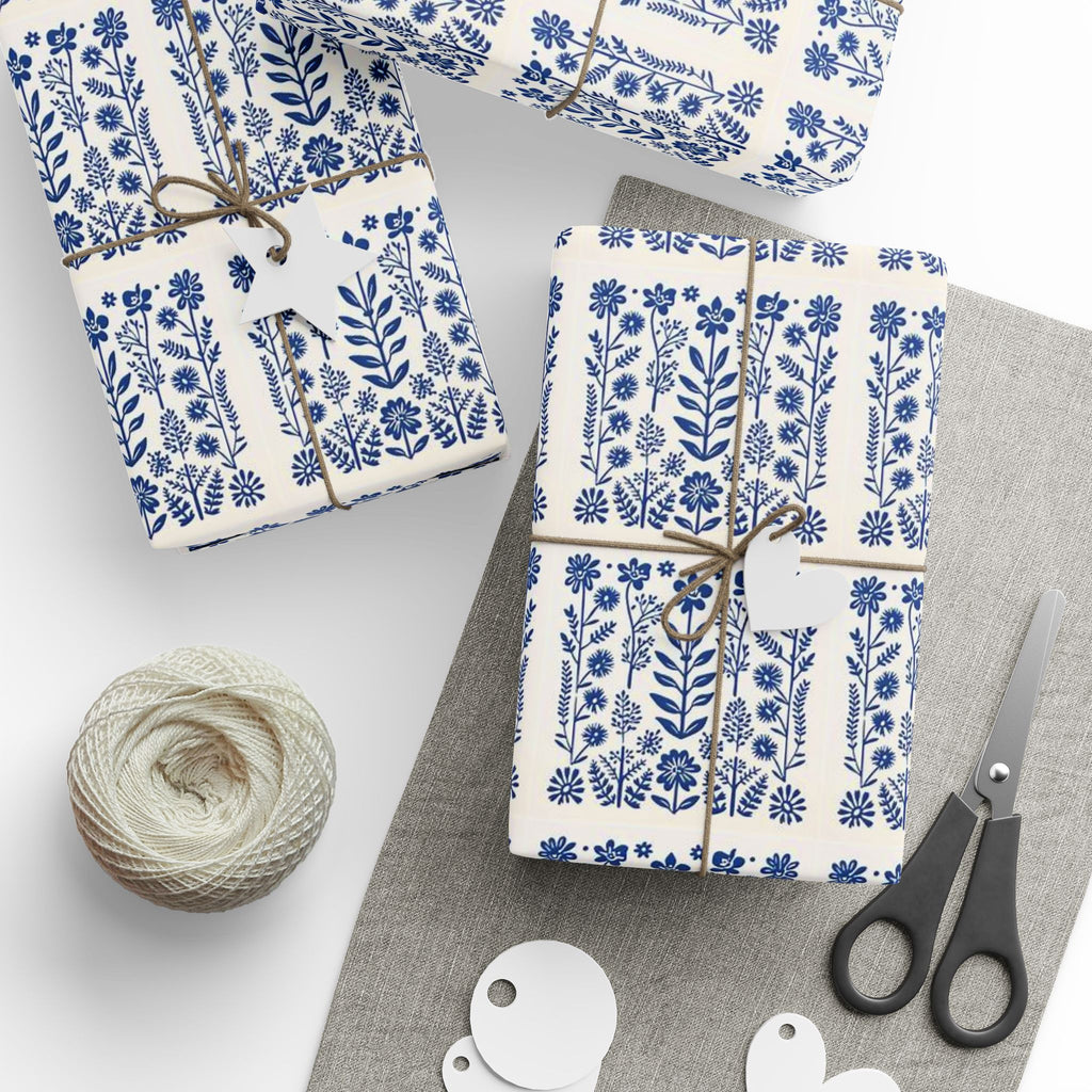 Elegant Floral Wrapping Papers for Gift Giving, Decorative Wrapping Paper, Birthday Gifts, Holiday Decor, Eco-Friendly Gift Wrap