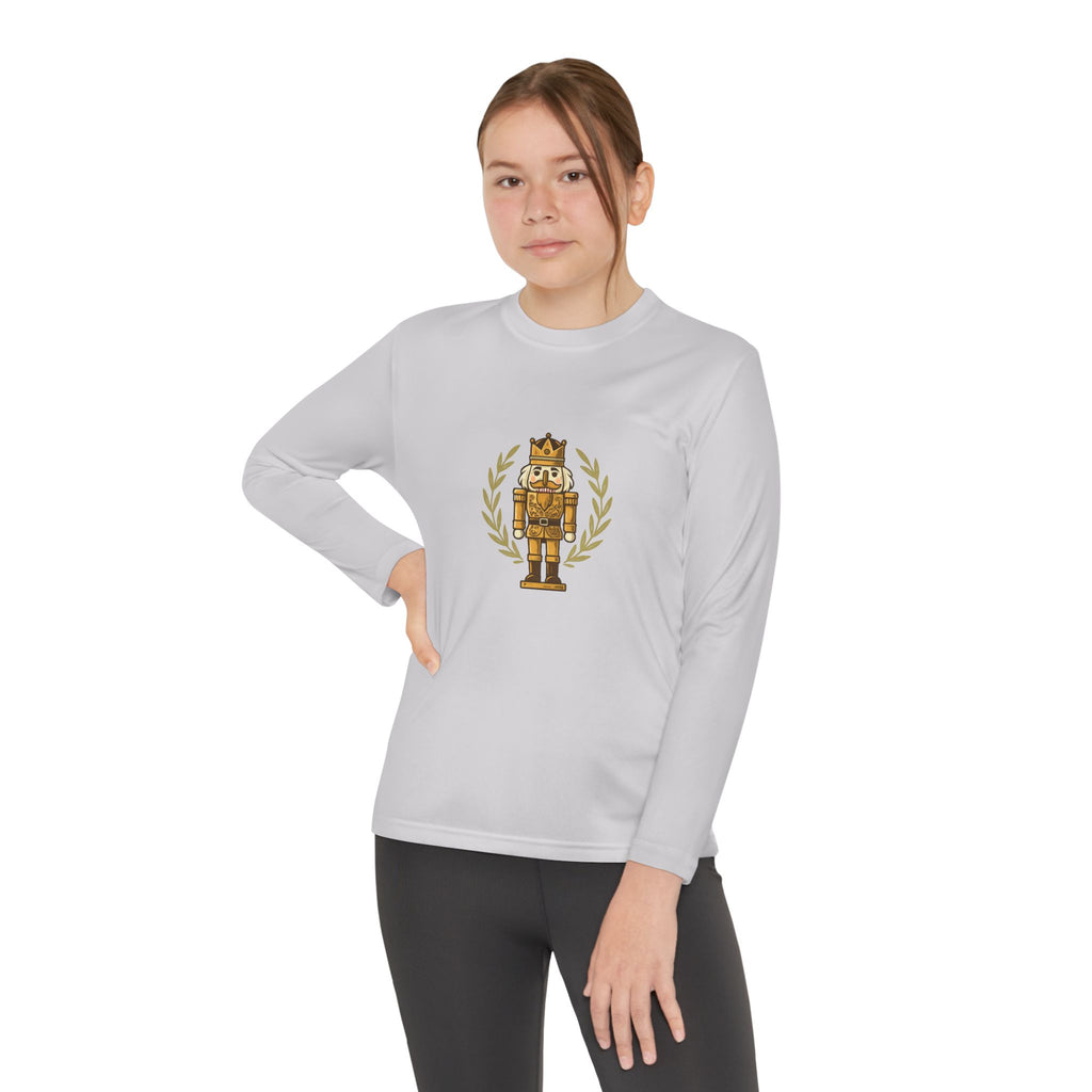 Youth Long Sleeve Tee — Golden Nutcracker Champion Graphic