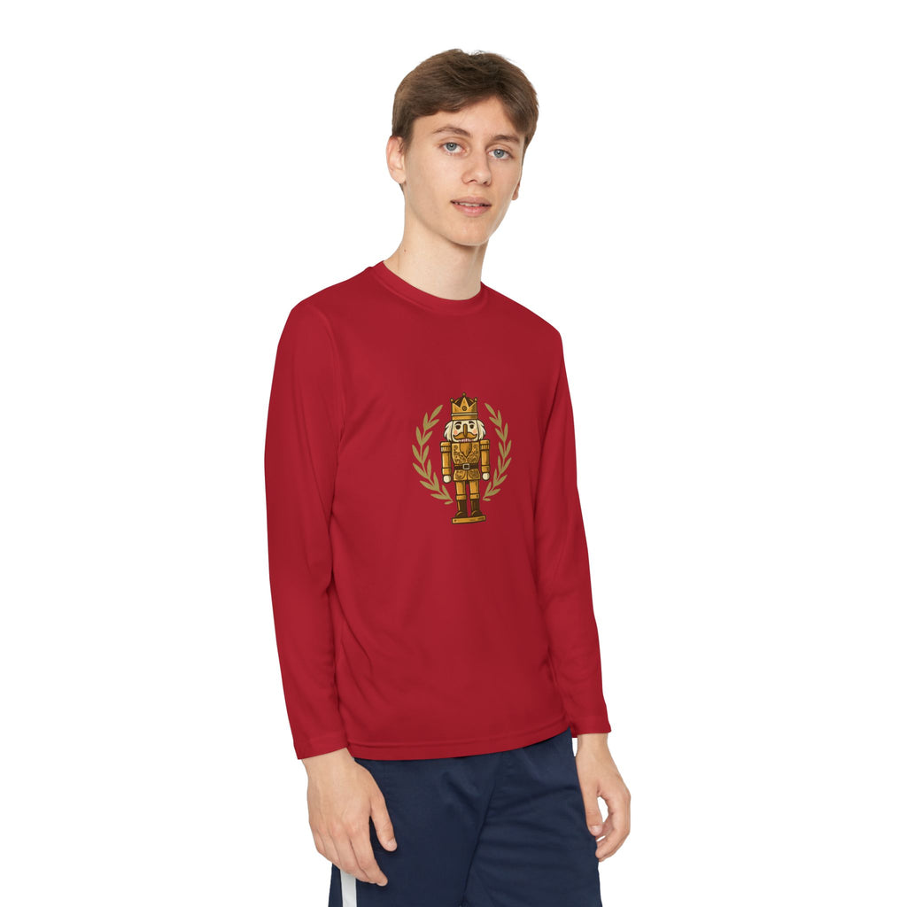 Youth Long Sleeve Tee — Golden Nutcracker Champion Graphic