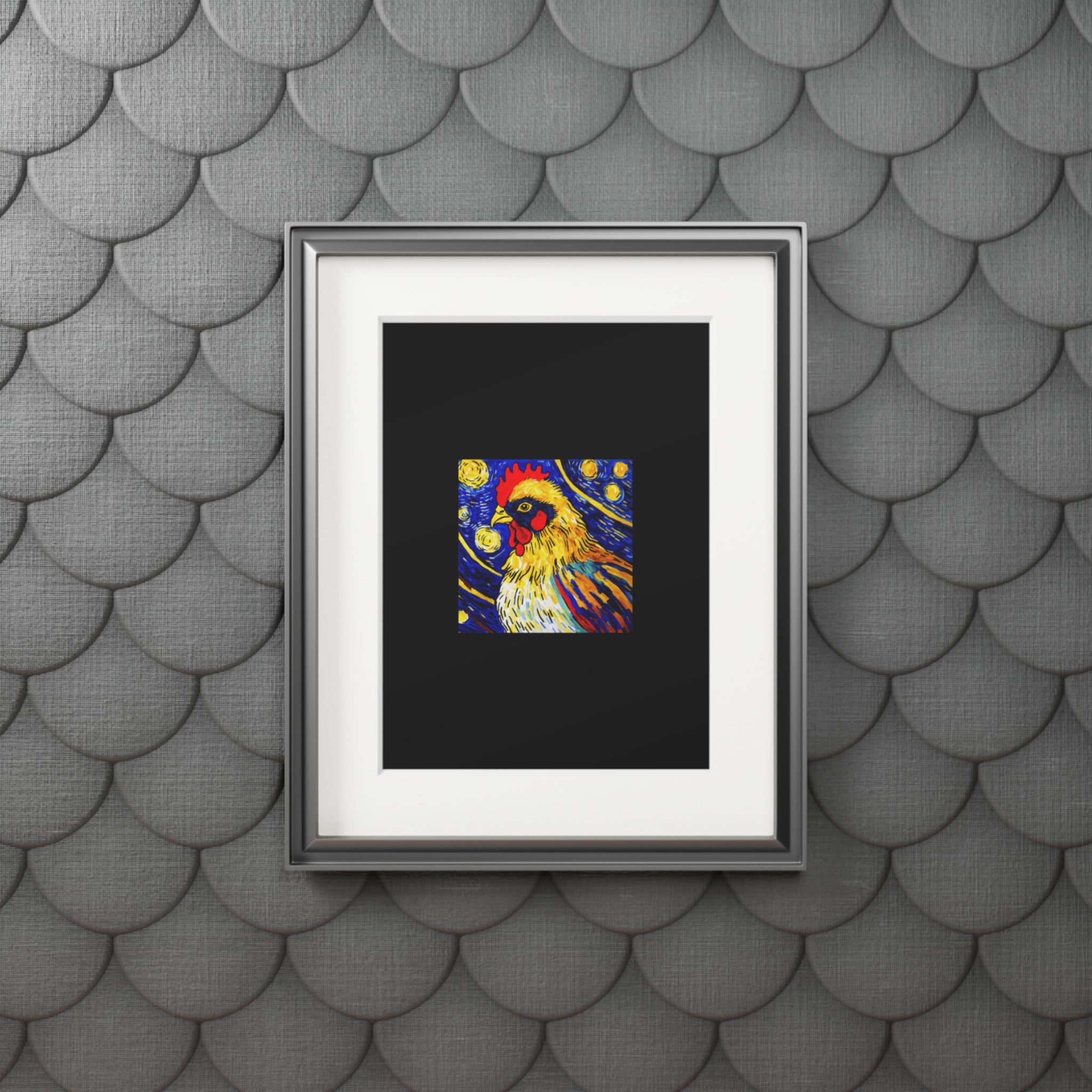 Vibrant Chicken Art Print,  Farmhouse Style Artwork, Perfect for Kitchen or Gallery