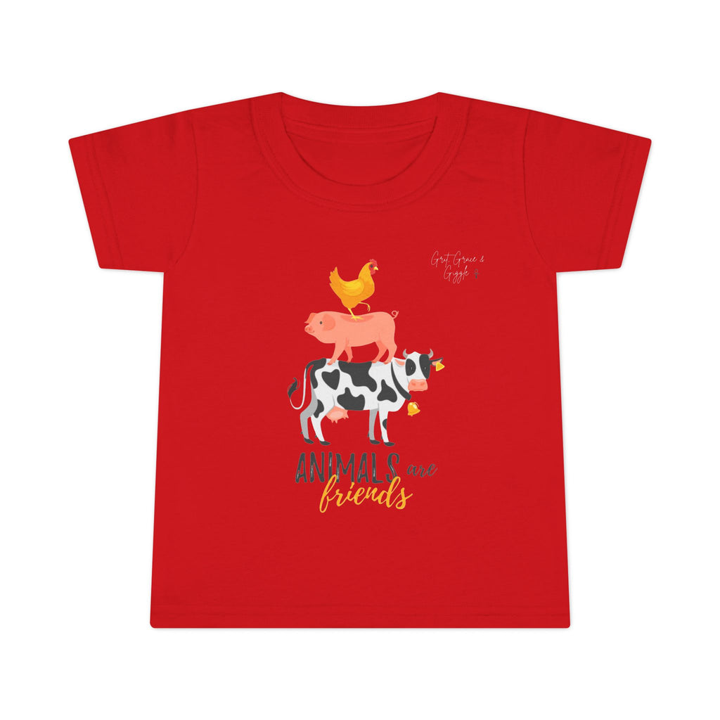 Farm Animal Friends Toddler T-Shirt, Cute Kids Tee, Animal Lover Gift, Birthday Outfit, Nursery Decor, Toddler Apparel