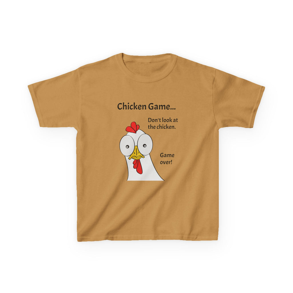 Funny Chicken Game Kids Tee, Humor T-Shirt for Kids, Playful Gift for Birthdays, Animal Lovers, Family Gatherings