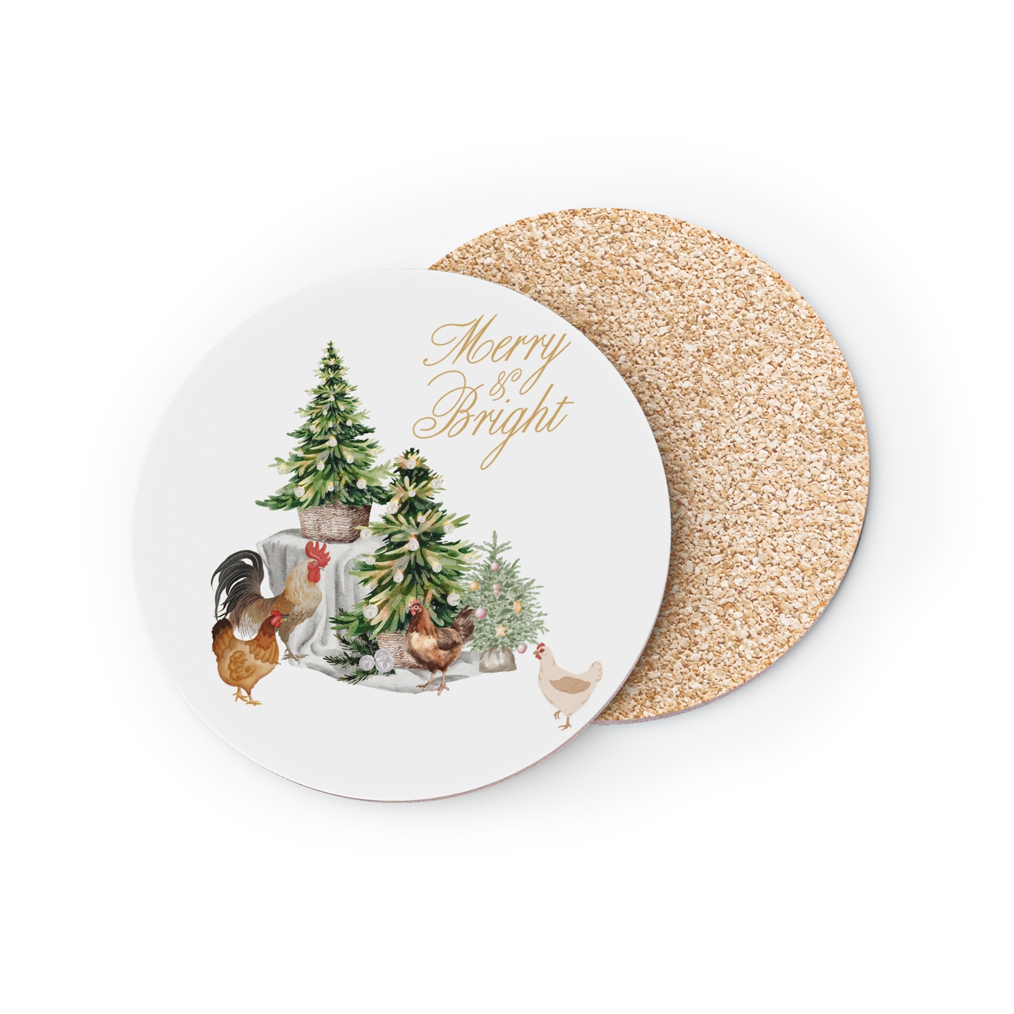 Cozy Holiday Coasters - Merry and Bright Farmhouse Design