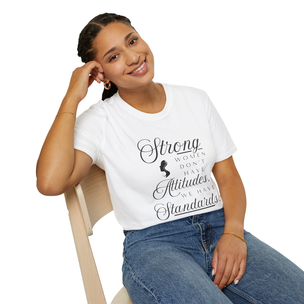 Strong Women Attitude T-Shirt, Empowerment Tee, Gift for Her, Feminist Apparel, Casual Wear, Inspirational Fashion