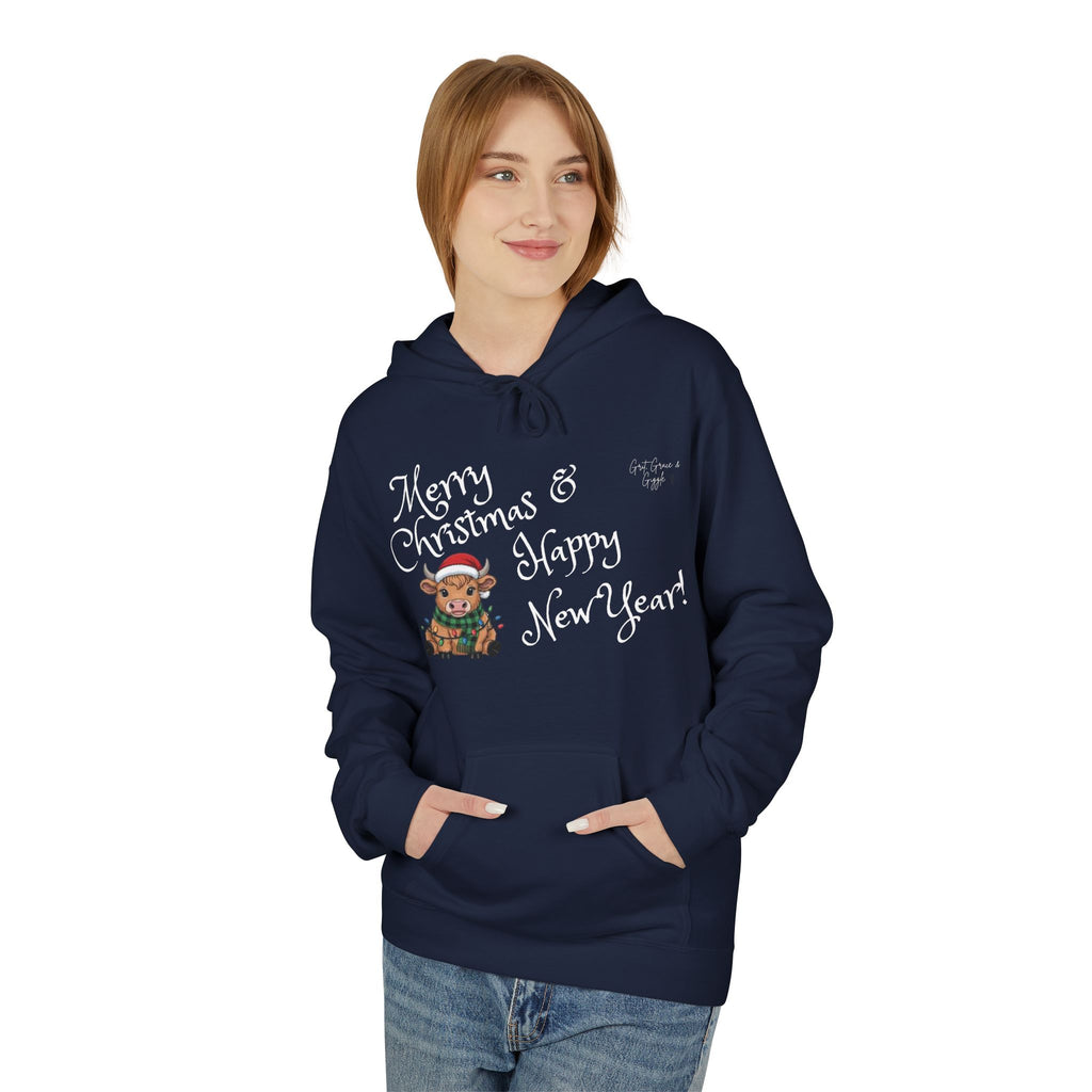 Moo- Merry Christmas & Happy New Year sweat shirt