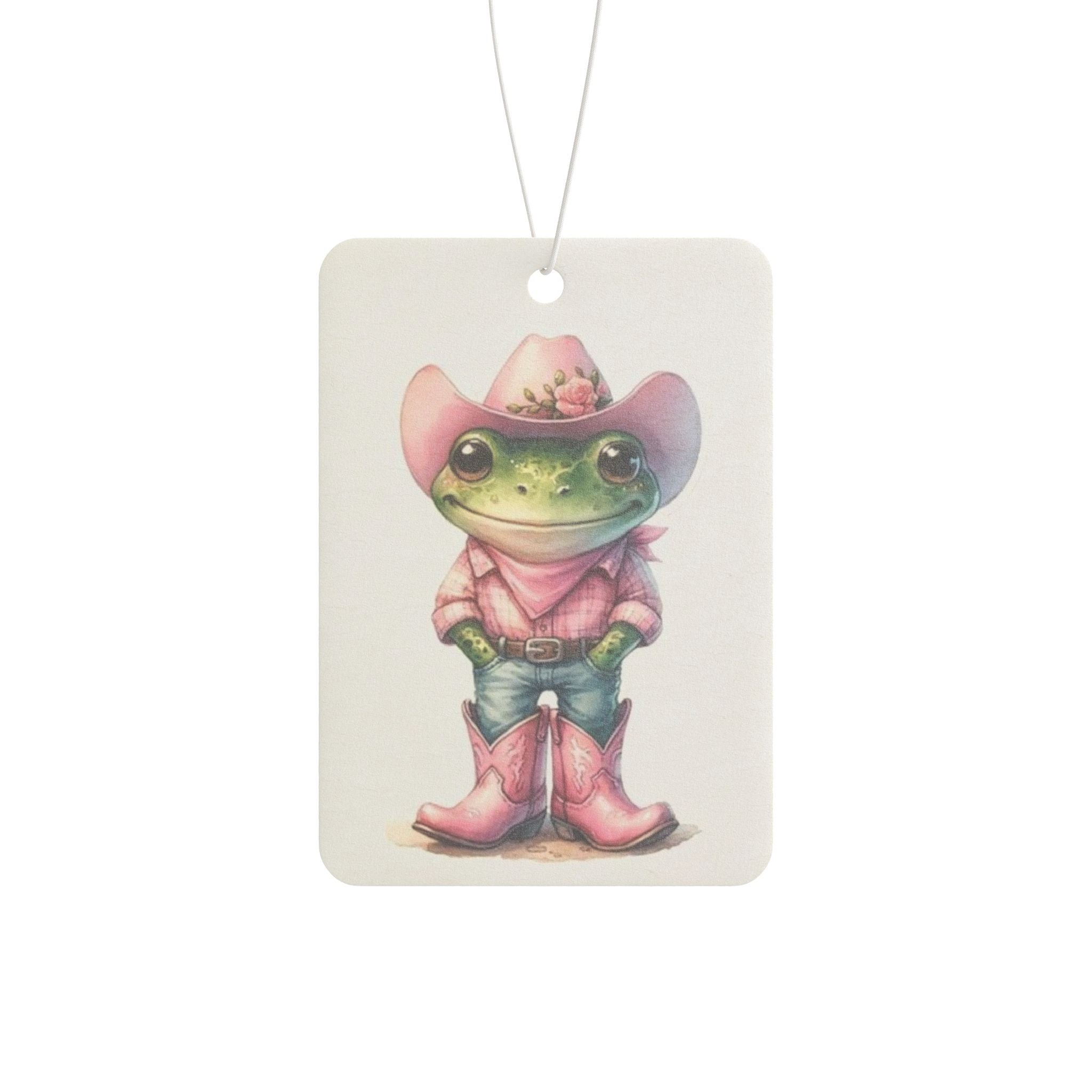 Cowboy Frog Car Air Freshener