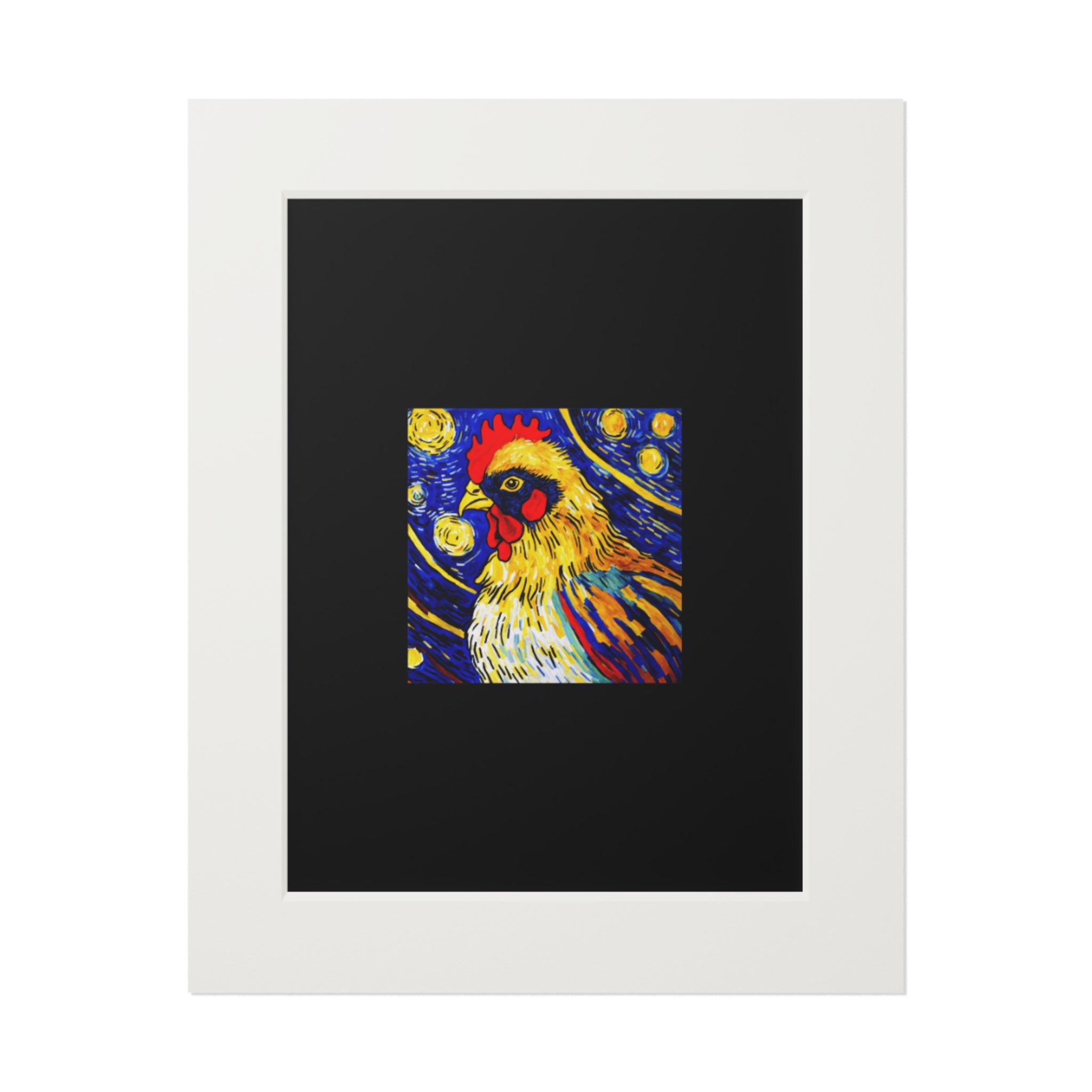 Vibrant Chicken Art Print,  Farmhouse Style Artwork, Perfect for Kitchen or Gallery