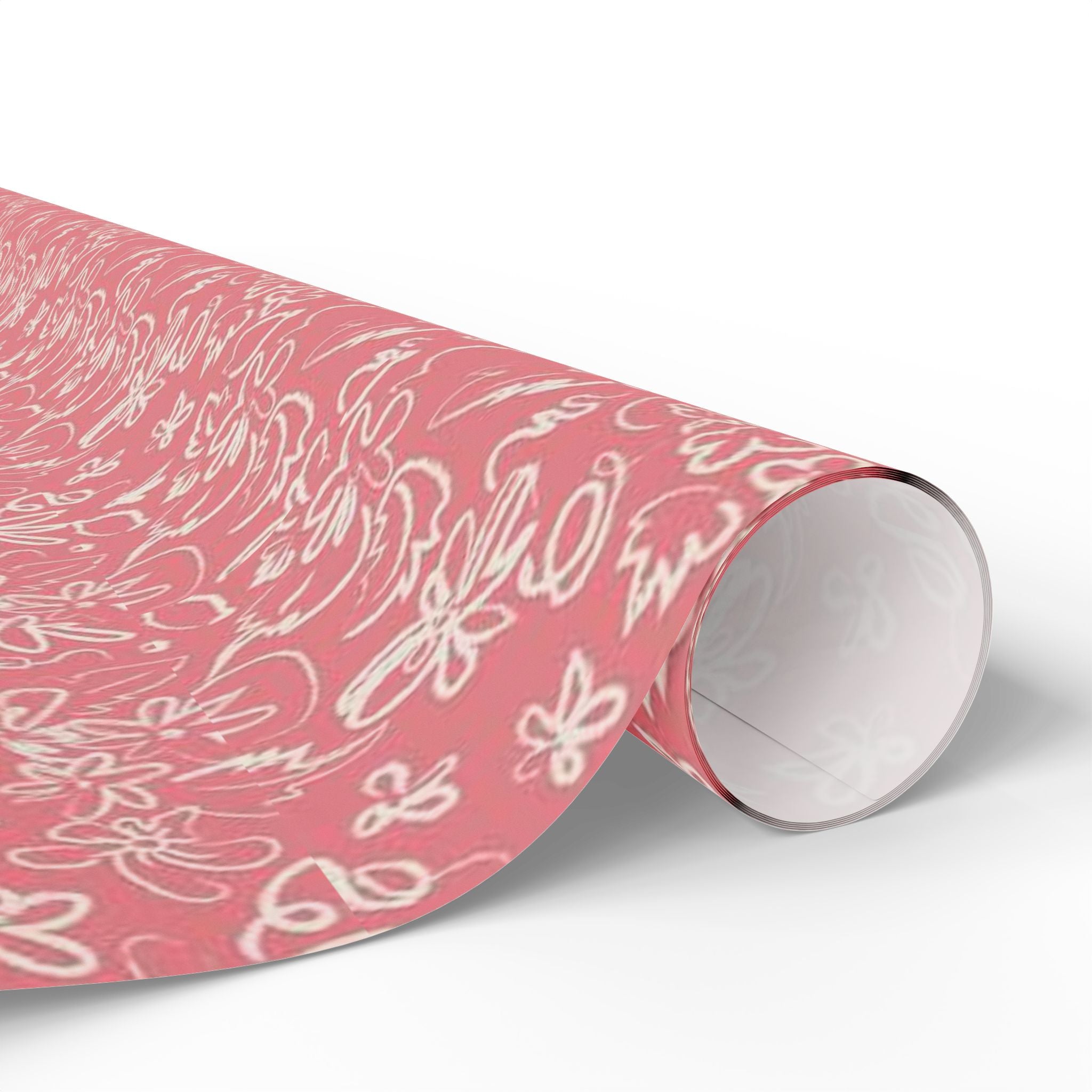 Soft Pink Floral Wrapping Paper for All Occasions, Gift Wrap, Party Decor, Eco-Friendly Gift Wrap, Birthday, Wedding, Holiday Gifts