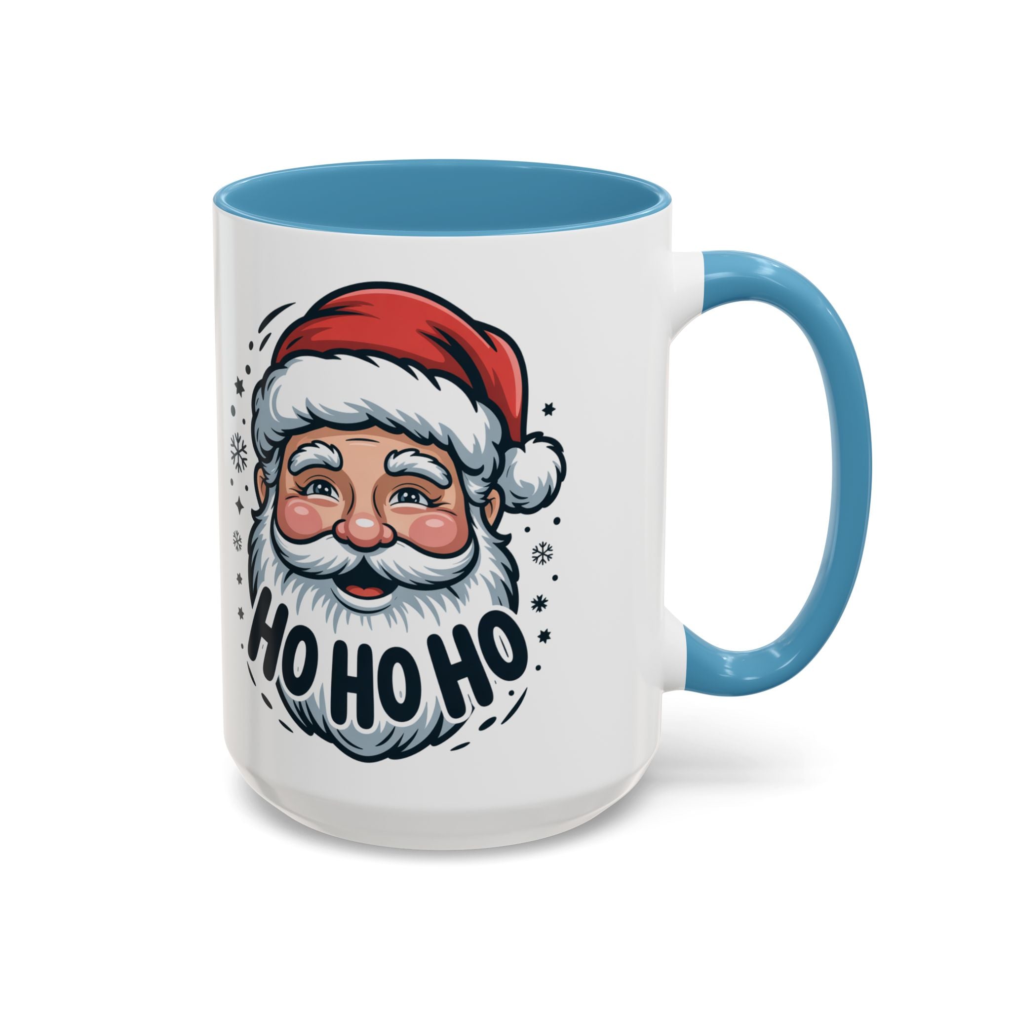 Santa "Ho Ho Ho" Accent Coffee Mug — Festive Holiday Christmas Gift (11/15oz)
