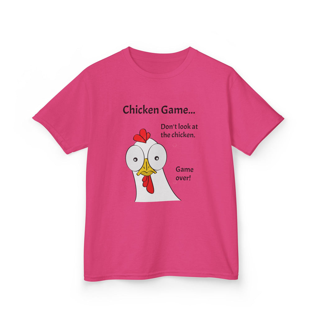 Funny Chicken Game Kids Tee, Humor T-Shirt for Kids, Playful Gift for Birthdays, Animal Lovers, Family Gatherings