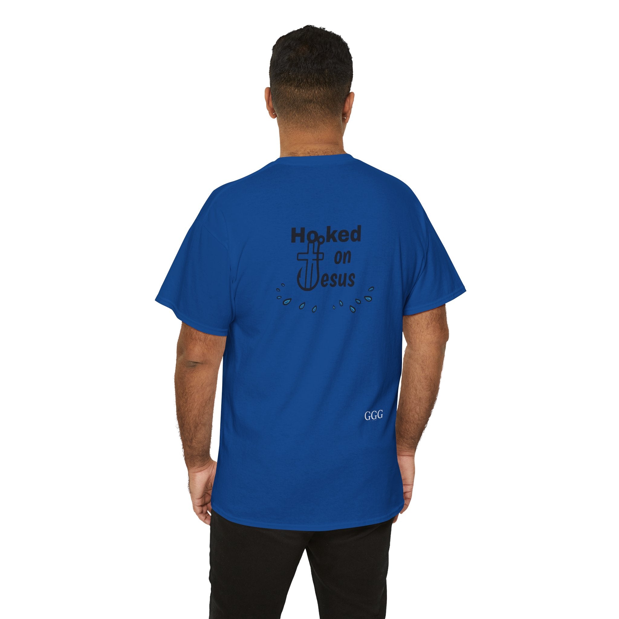 Hooked on Jesus Unisex Heavy Cotton Tee - Faith-Inspired Apparel