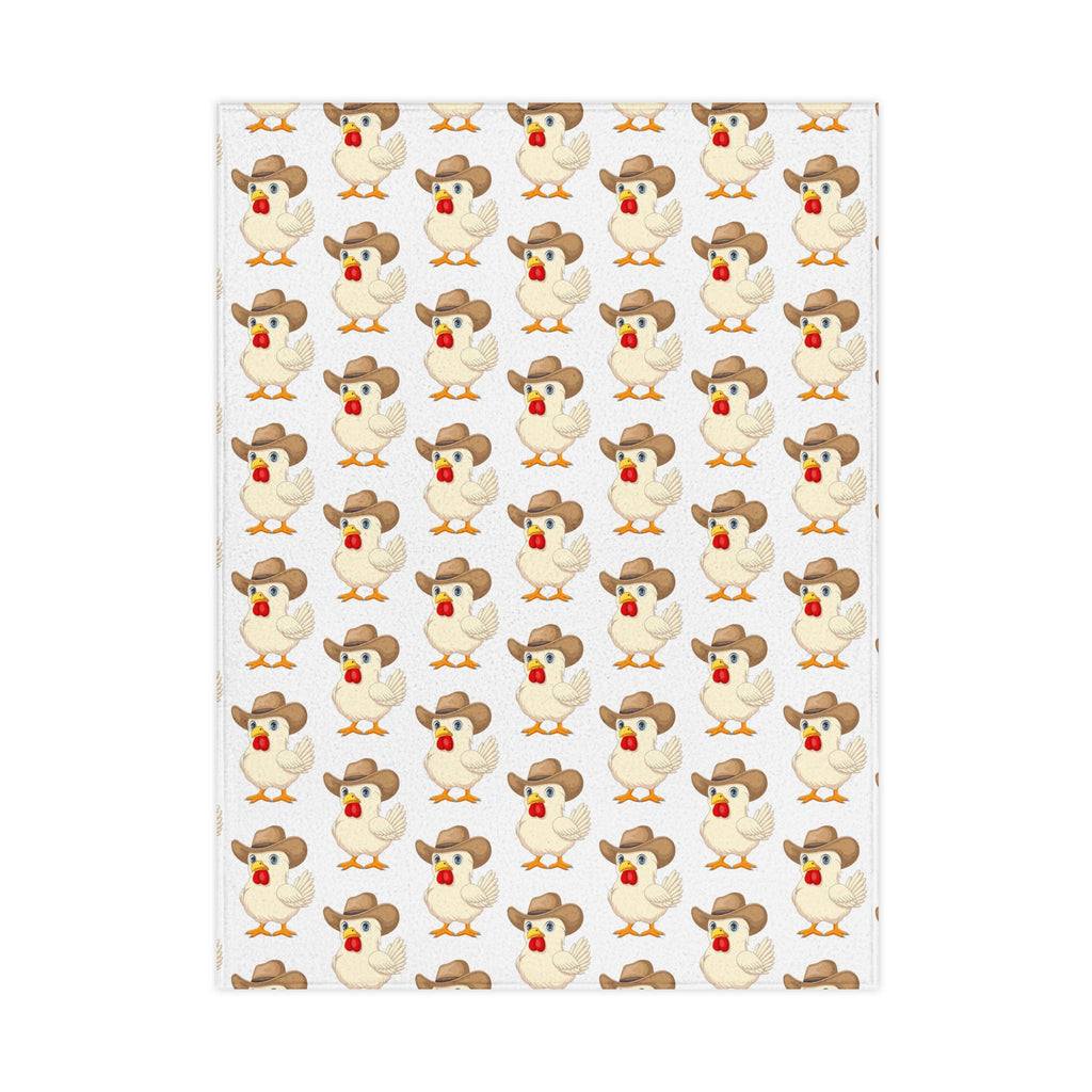 Whimsical Toddler Blanket with Cute Chicken Patterns