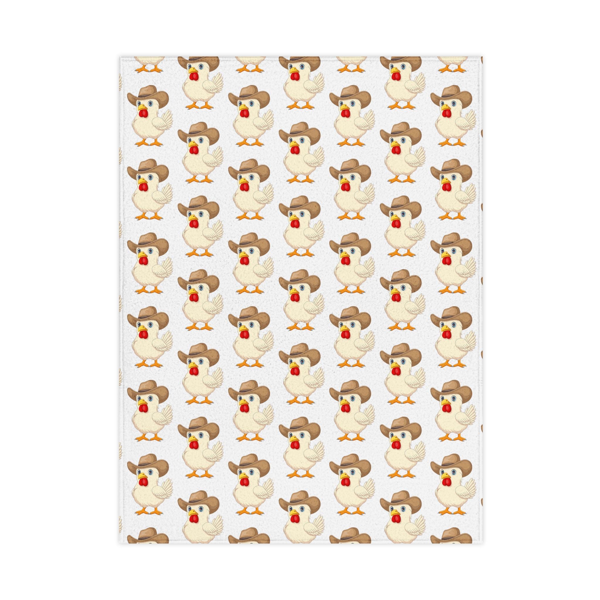 Whimsical Toddler Blanket with Cute Chicken Patterns