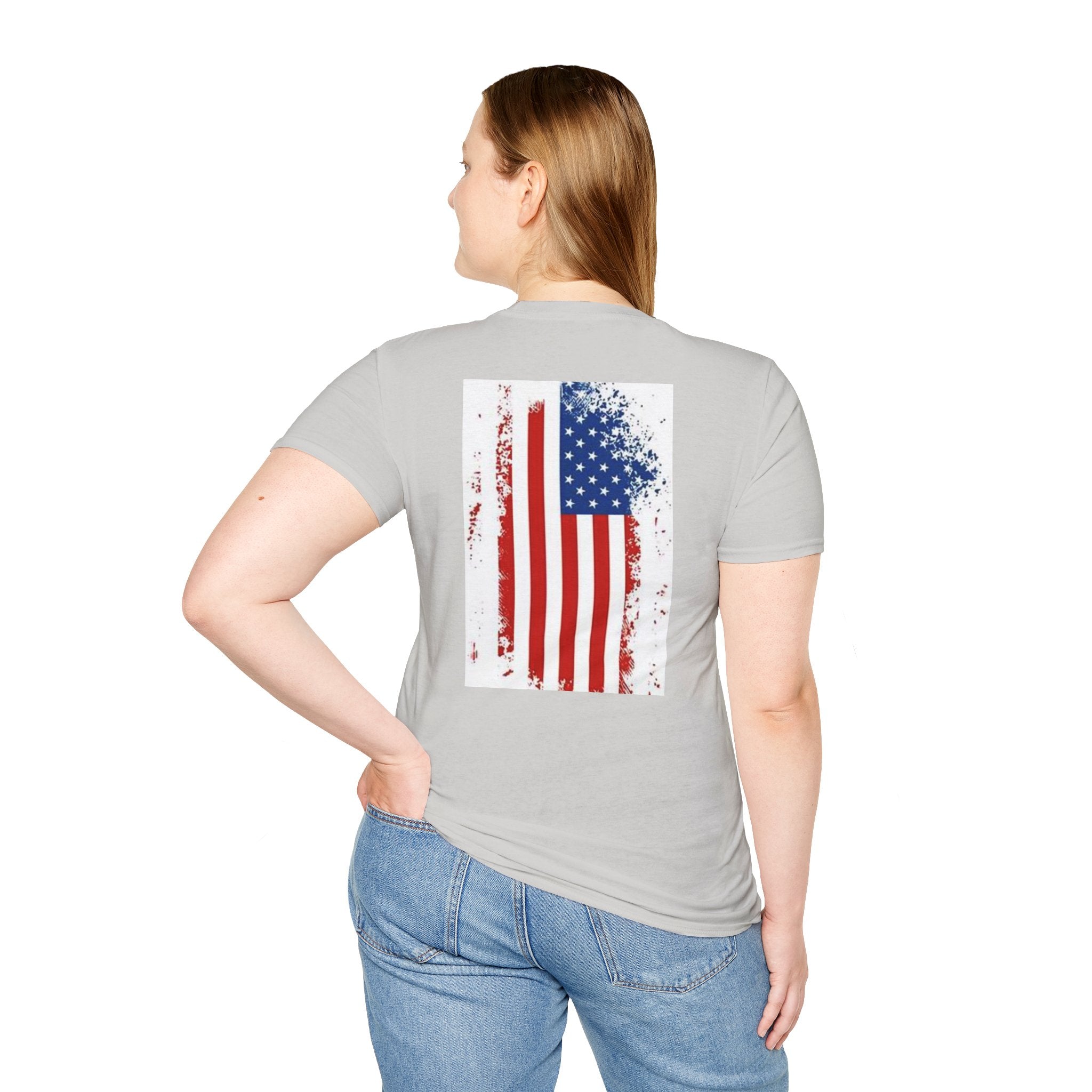 Adult Patriotic Graphic Tee, Unisex T-Shirt for Independence Day, Casual Wear, Gift for Veterans, Summer Style, Comfy Everyday Shirt