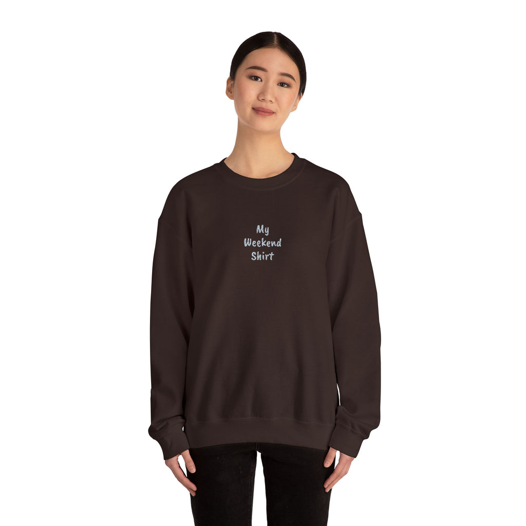 Minimal 'My Weekend Shirt' Crewneck Sweatshirt