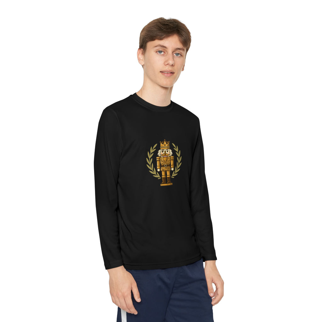 Youth Long Sleeve Tee — Golden Nutcracker Champion Graphic