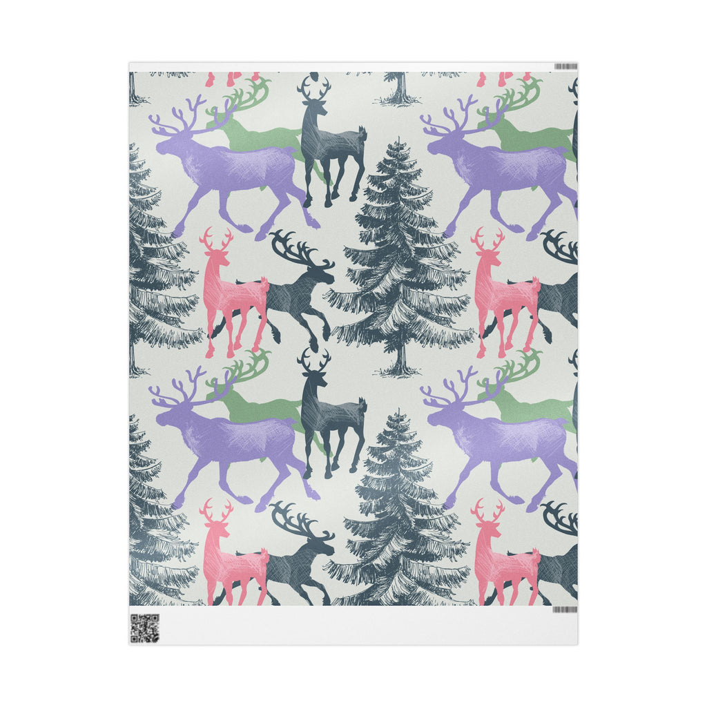 Whimsical Reindeer Wrapping Paper for Holidays