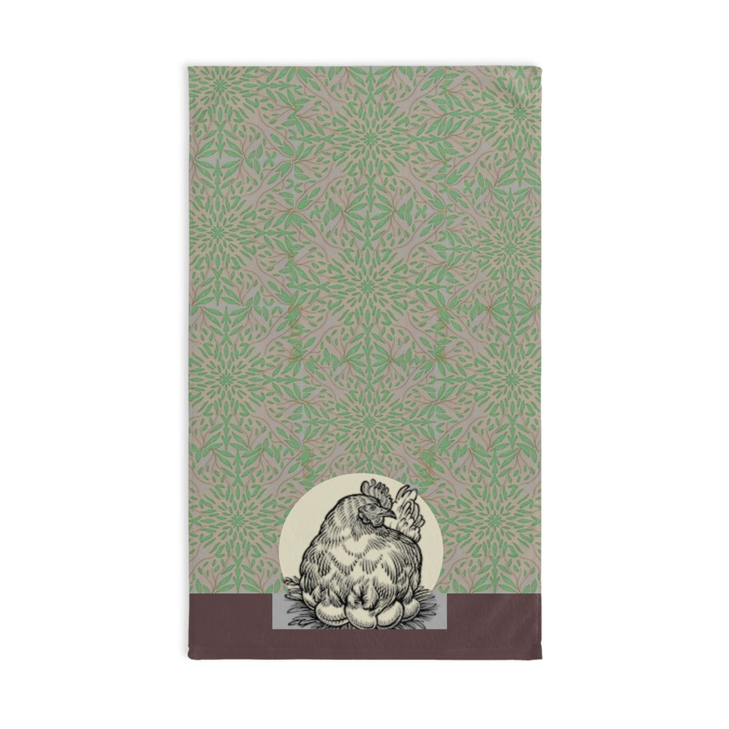 Vintage Look Chicken Kitchen Hand Towel