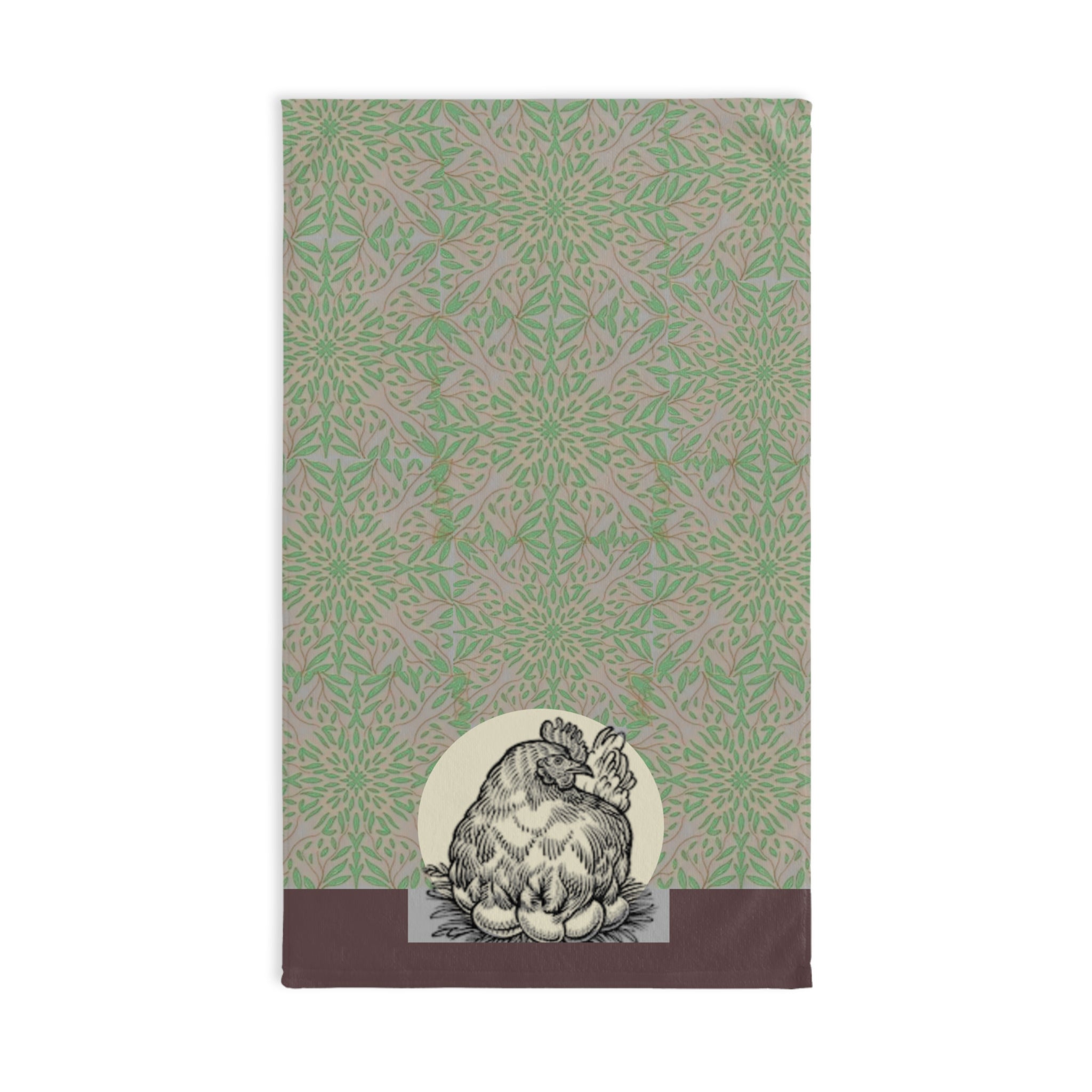 Vintage Look Chicken Kitchen Hand Towel