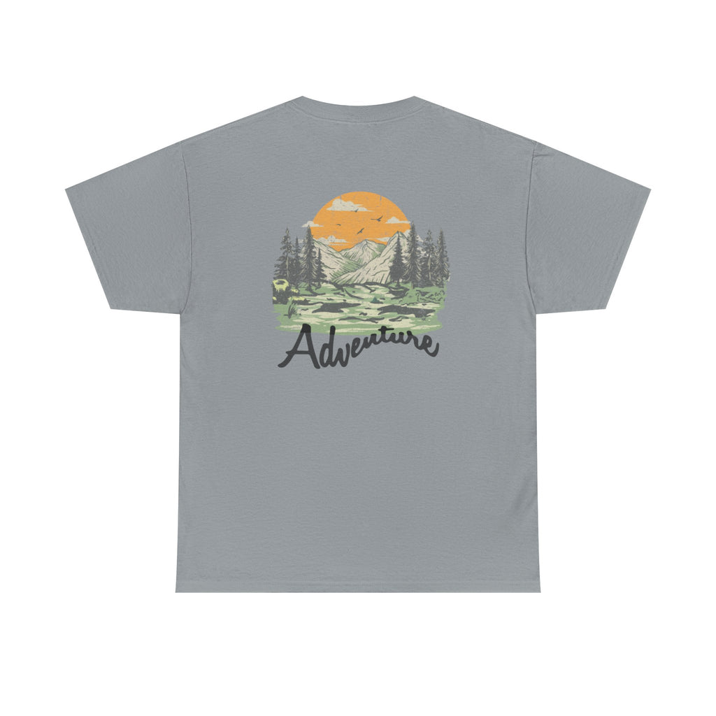 Adventure  Heavy Cotton Tee - Nature-Inspired Graphic T-Shirt for Outdoor Enthusiasts