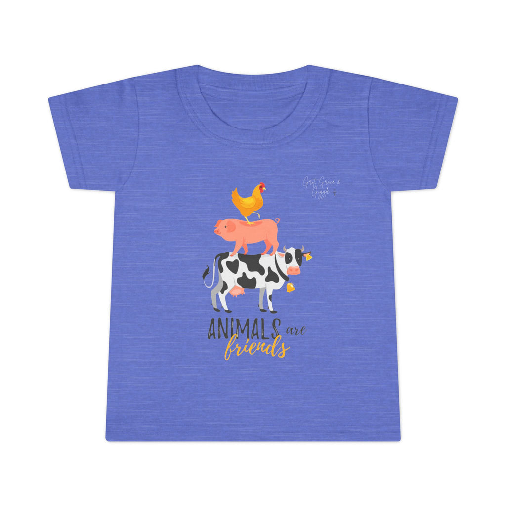 Farm Animal Friends Toddler T-Shirt, Cute Kids Tee, Animal Lover Gift, Birthday Outfit, Nursery Decor, Toddler Apparel