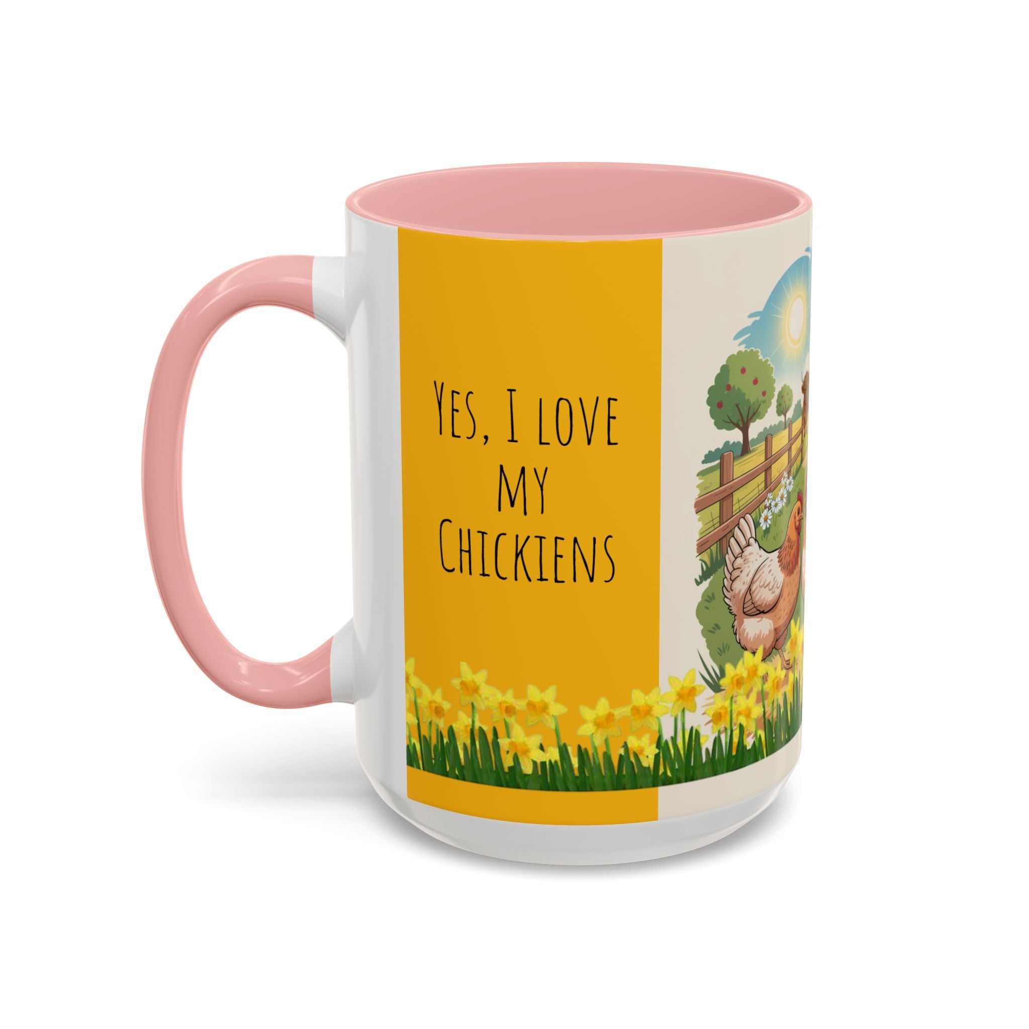 Farmhouse Chic Accent Coffee Mug - "And My Coffee" Design