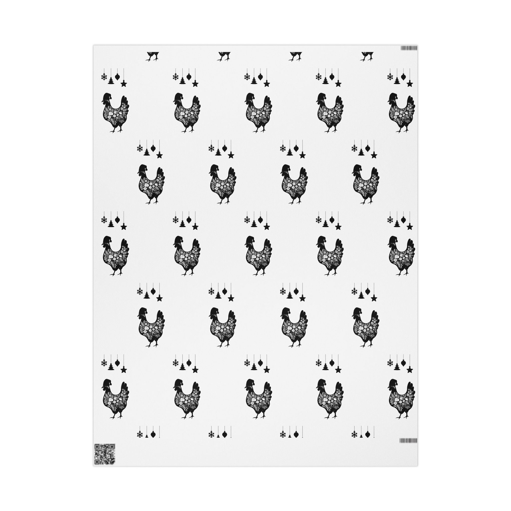 Charming Chicken Themed Wrapping Paper, Gift Wrap for Farmhouse Decor, Holiday & Celebration, Rustic Gift Packaging, Party Supplies