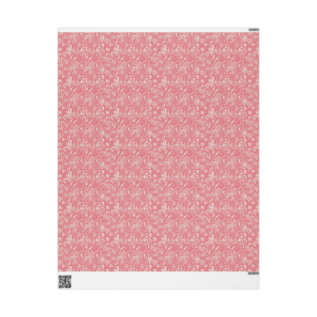 Soft Pink Floral Wrapping Paper for All Occasions, Gift Wrap, Party Decor, Eco-Friendly Gift Wrap, Birthday, Wedding, Holiday Gifts