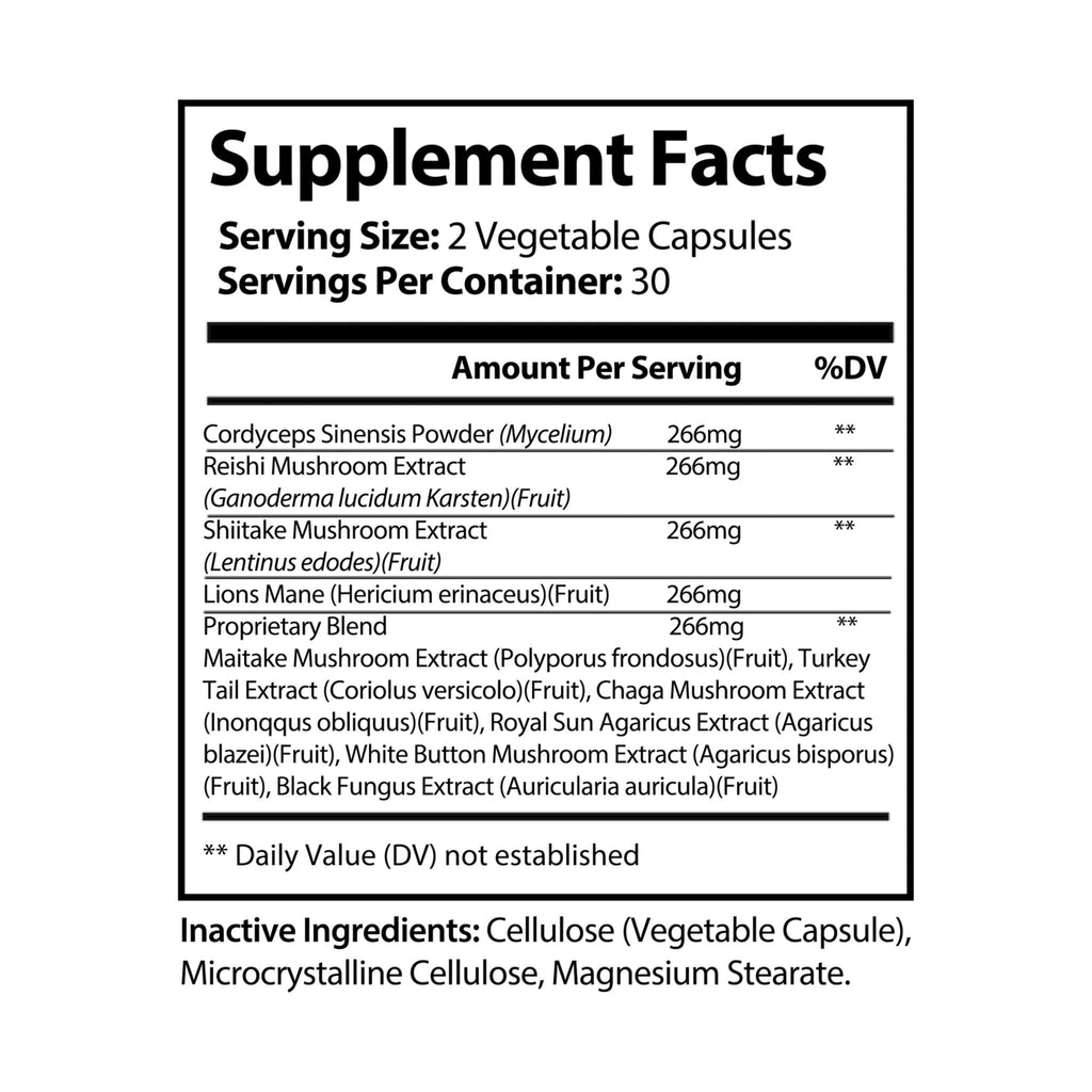 V-Source - Mushroom Blend Supplement (60 Capsules)