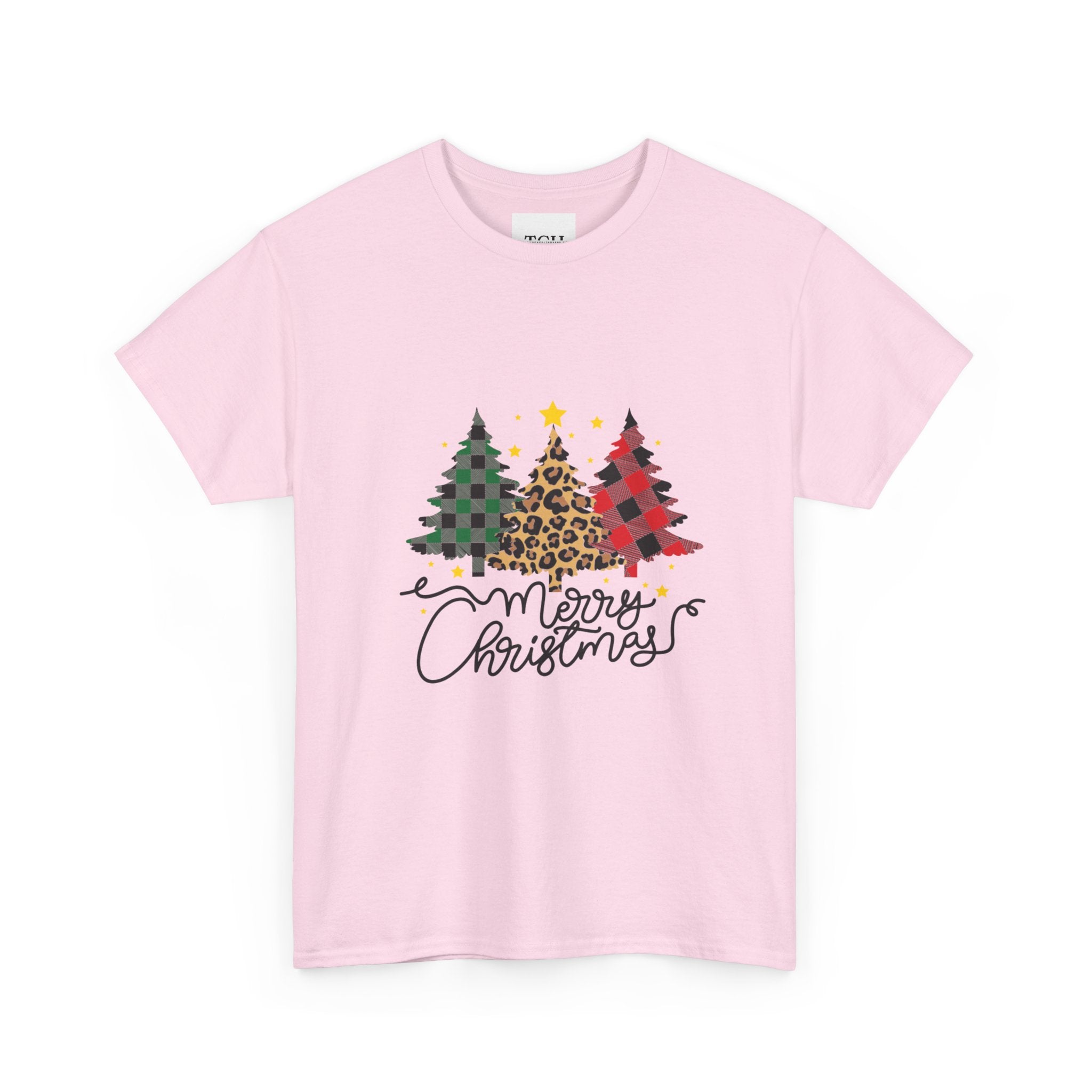Merry Christmas Unisex Heavy Cotton Tee, Holiday T-Shirt, Festive Apparel, Christmas Gift, Winter Wear, Casual Top