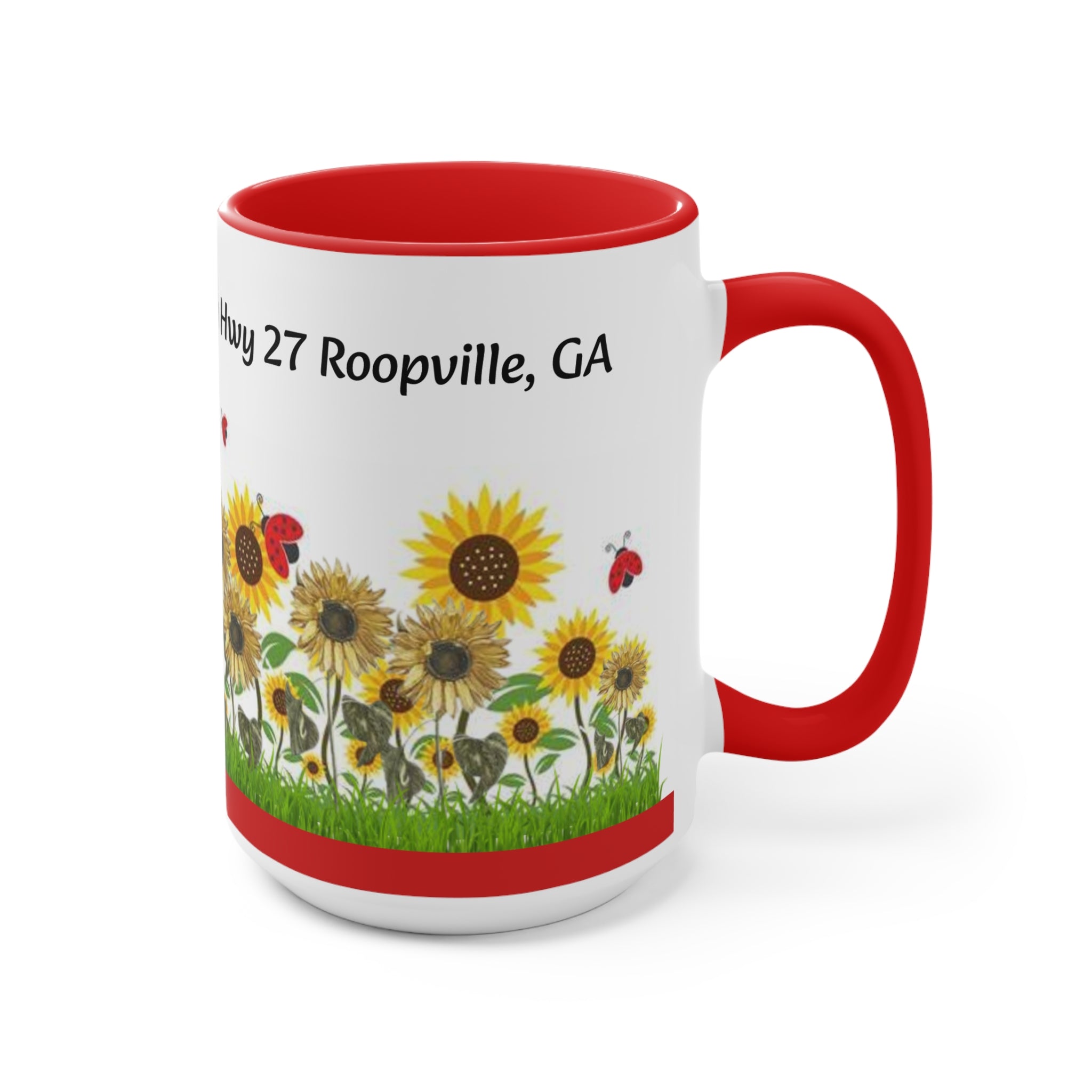 Sweet Potato House Mug, Roopville GA Local Collectible -Red