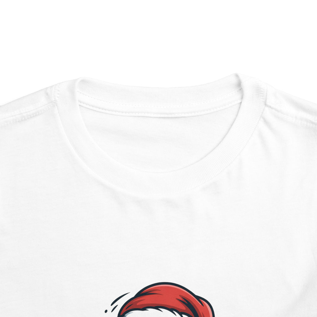 Santa Face "Ho Ho Ho" Toddler Tee — Cute Christmas Holiday Shirt