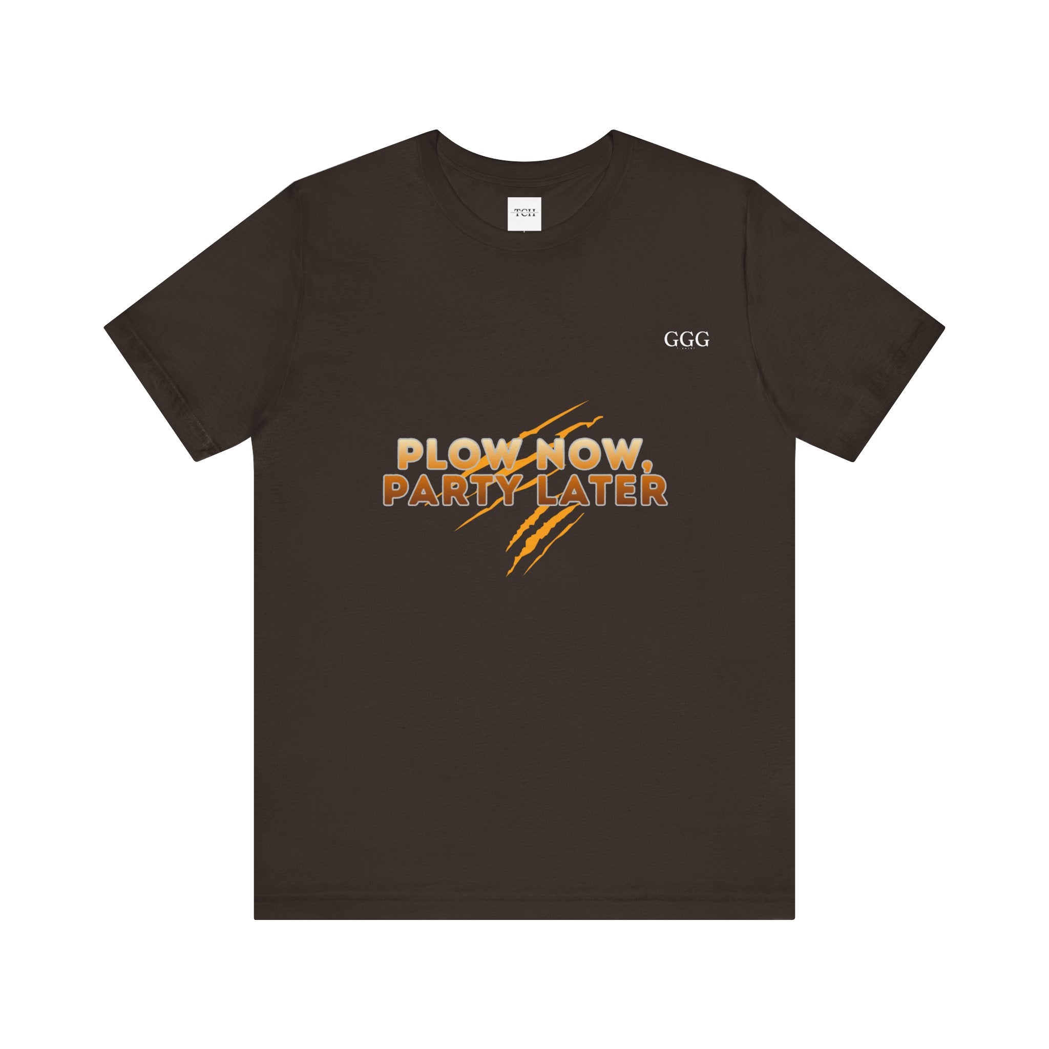 Plow Now Party Later Tee — Rustic Farm-to-Festival Graphic T-Shirt