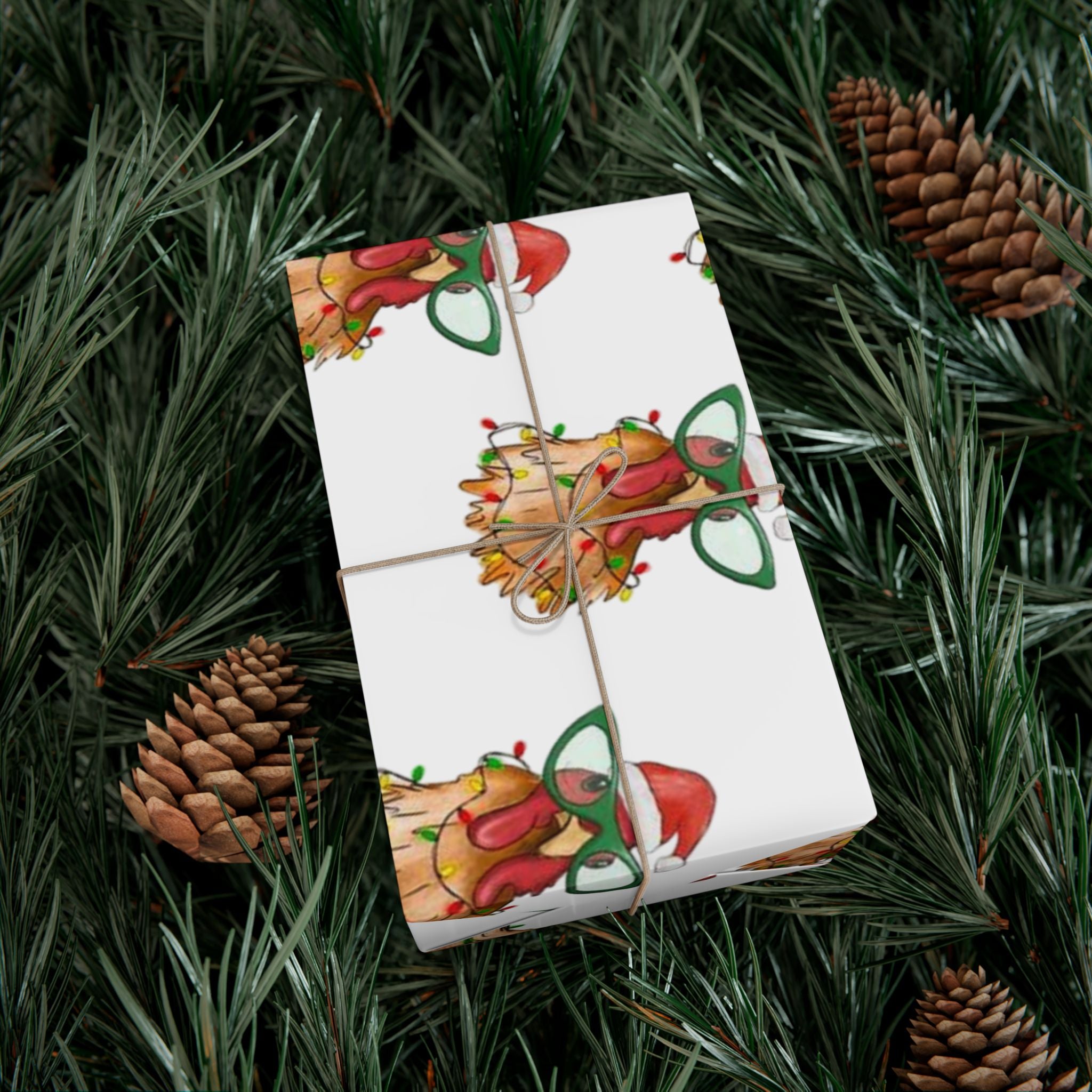 Gift Wrap Paper - Christmas Chicken