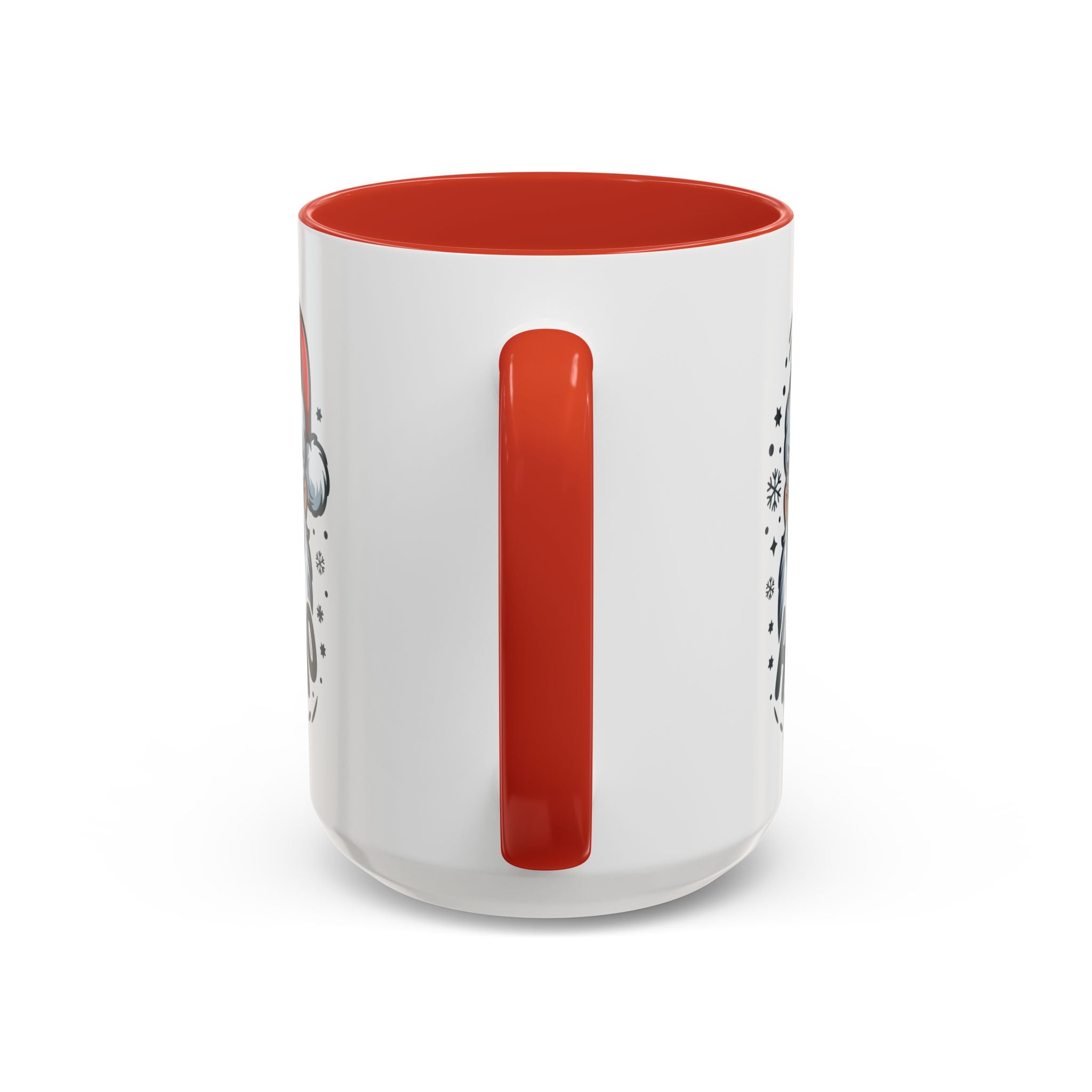 Santa "Ho Ho Ho" Accent Coffee Mug — Festive Holiday Christmas Gift (11/15oz)