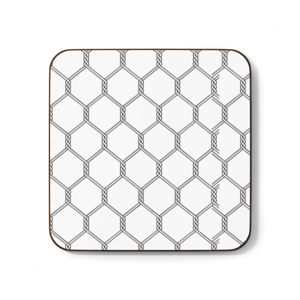 Chicken Wire Pattern Hardboard Coaster Set
