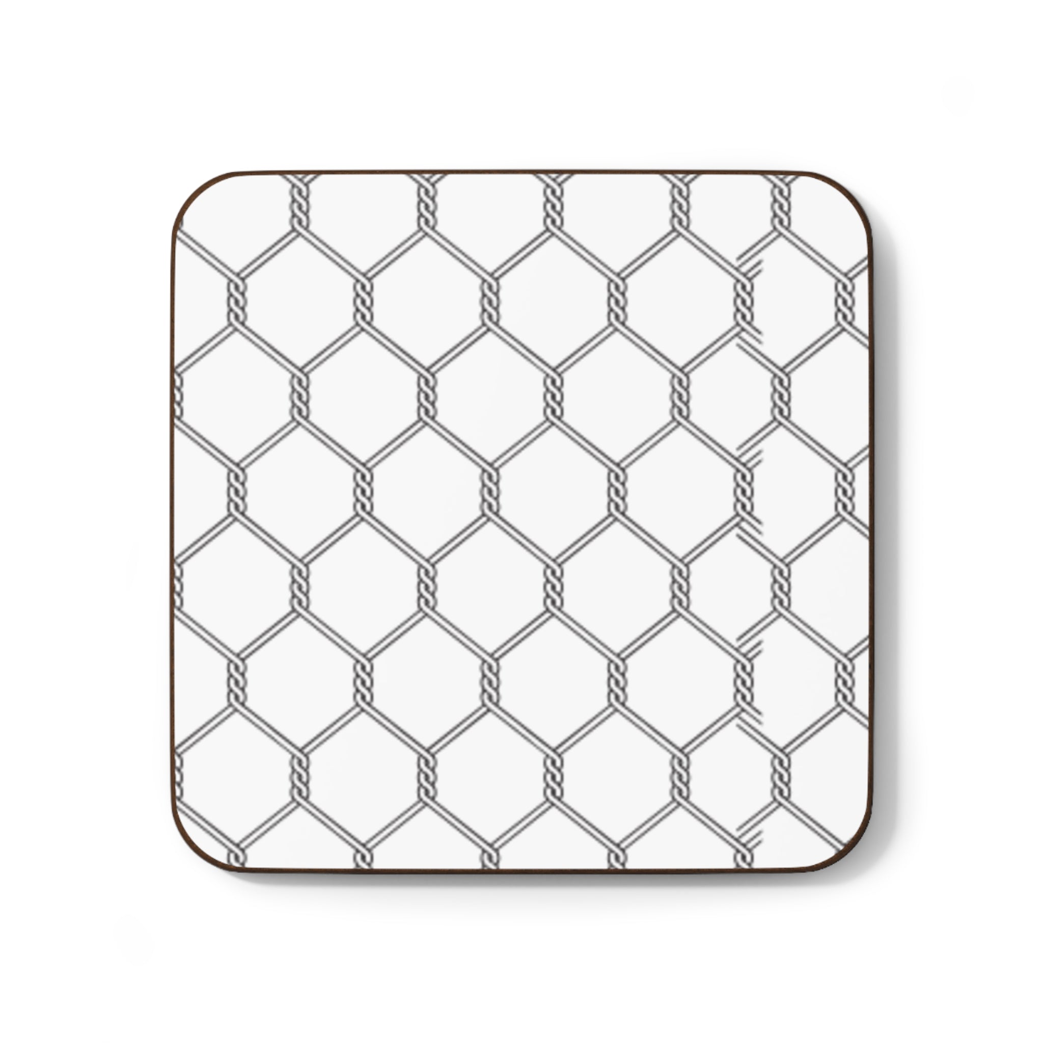 Chicken Wire Pattern Hardboard Coaster Set