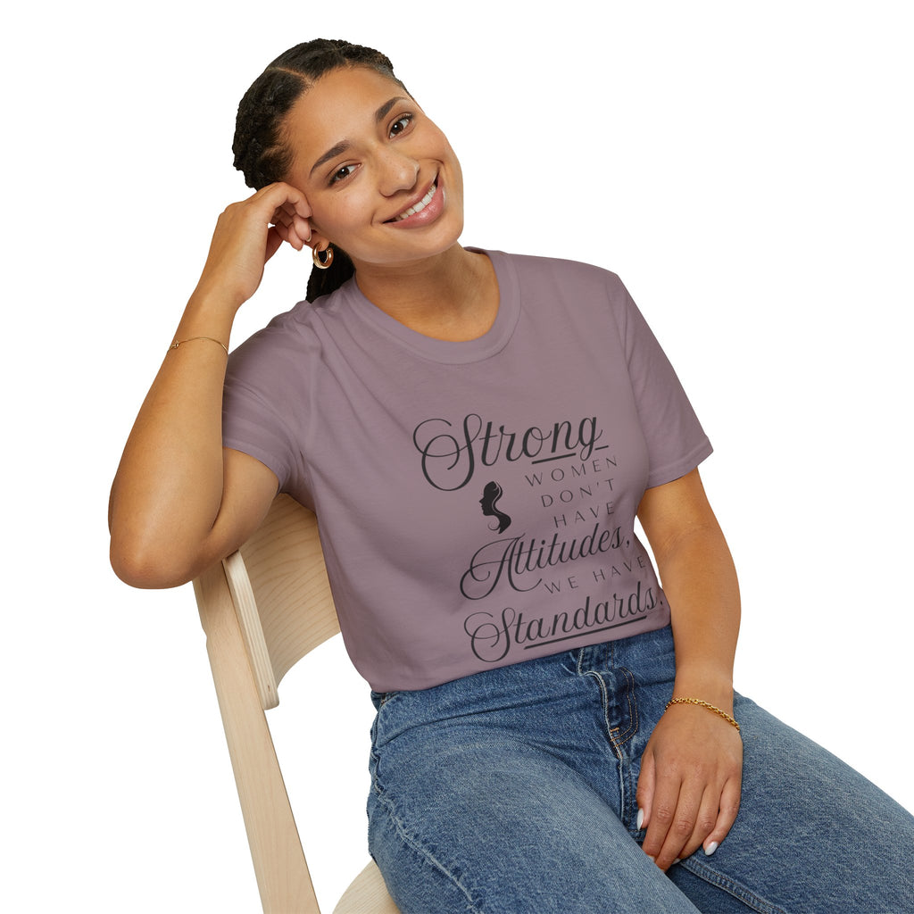 Strong Women Attitude T-Shirt, Empowerment Tee, Gift for Her, Feminist Apparel, Casual Wear, Inspirational Fashion