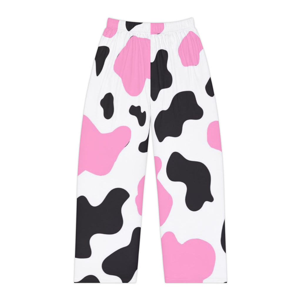 Cute Cow Print Women's Pajama Pants, Comfy Loungewear, Sleep Pants, Gift for Her, Cozy Nightwear, Fun Animal Print