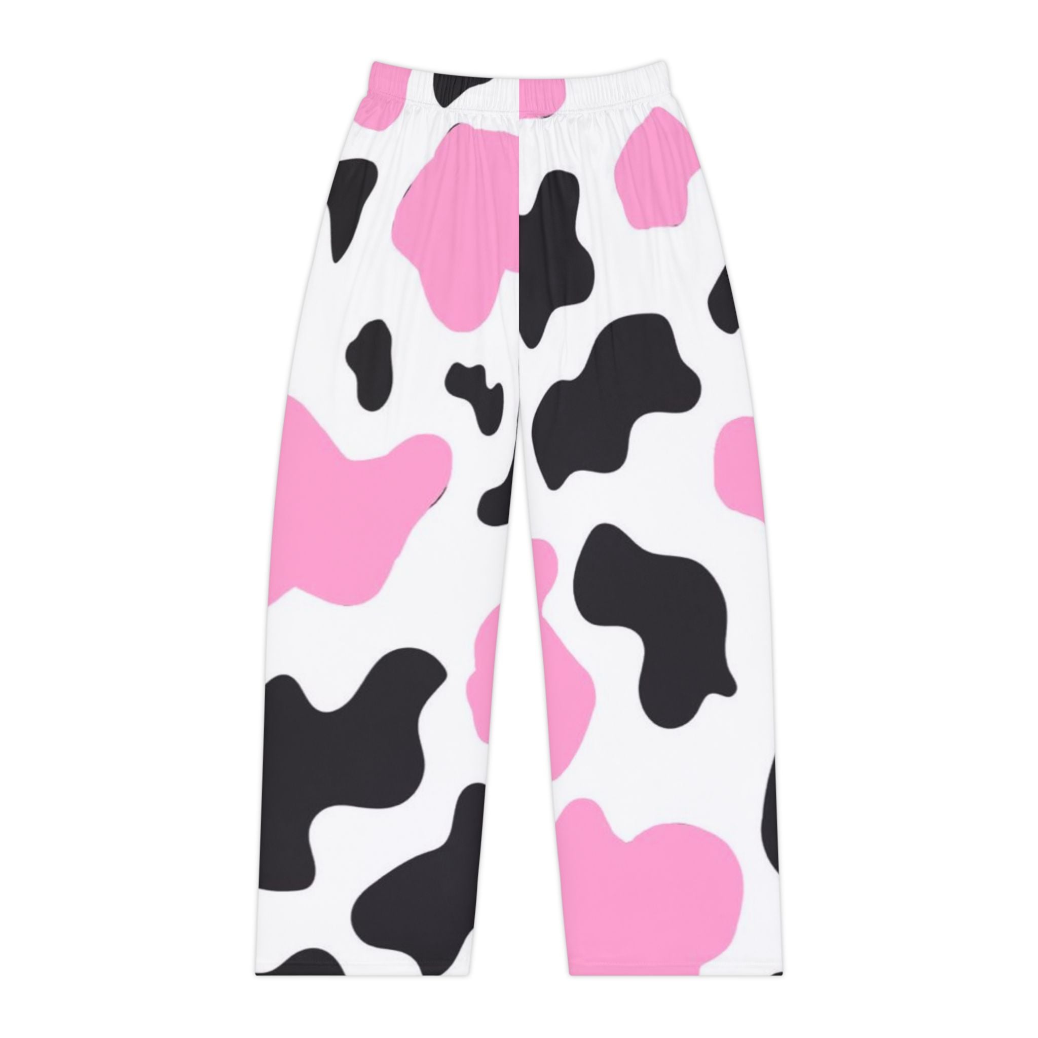 Cute Cow Print Women's Pajama Pants, Comfy Loungewear, Sleep Pants, Gift for Her, Cozy Nightwear, Fun Animal Print