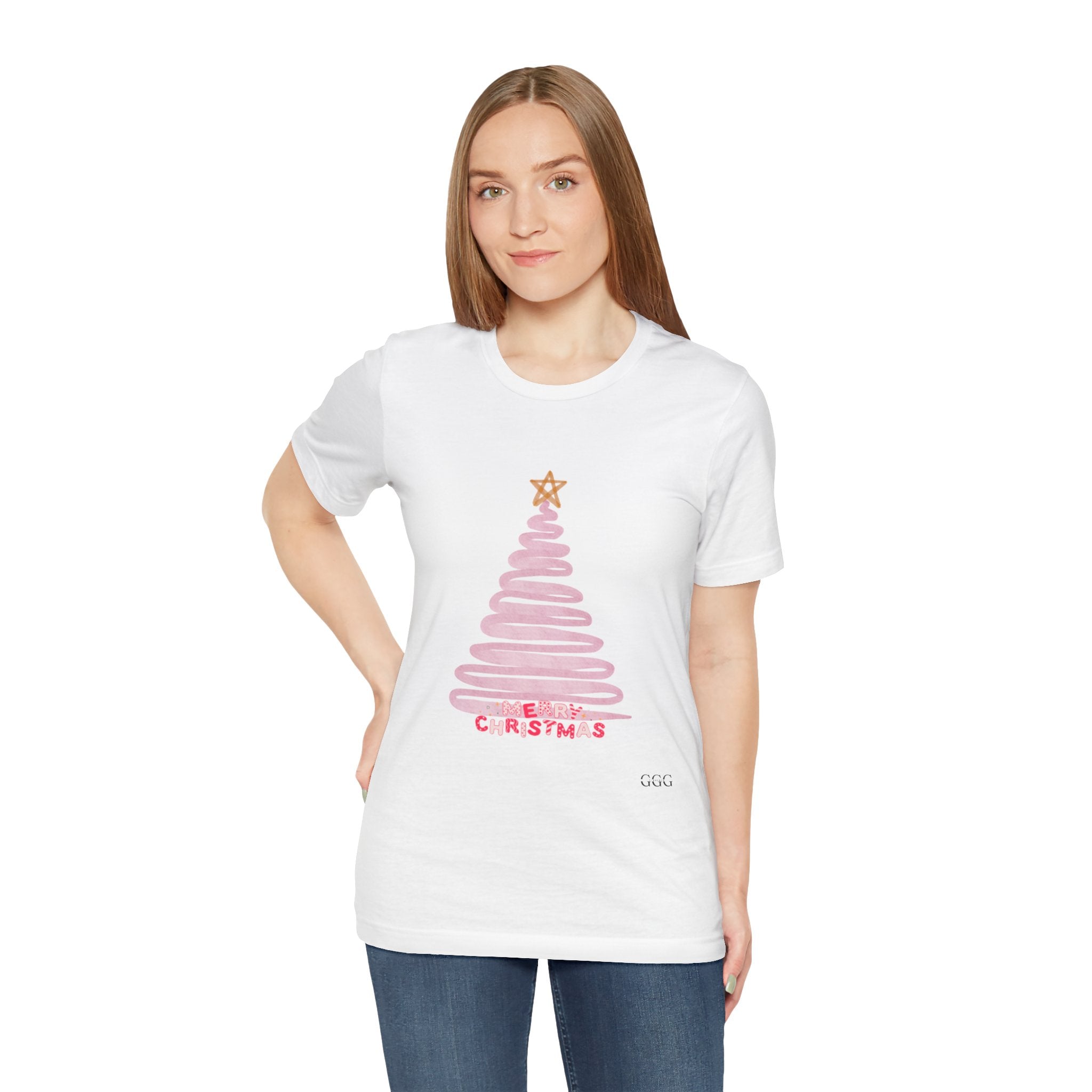 Pink Christmas Tree Women's Tee
