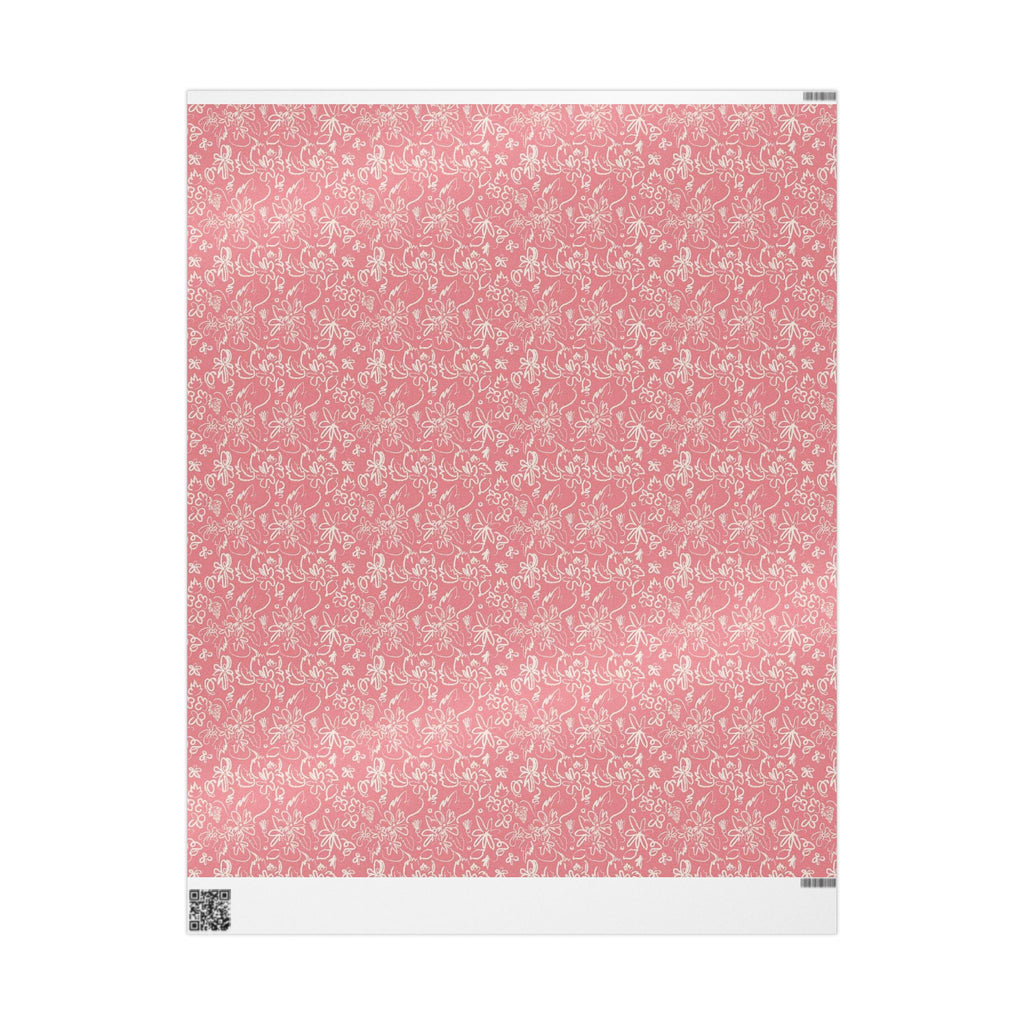 Soft Pink Floral Wrapping Paper for All Occasions, Gift Wrap, Party Decor, Eco-Friendly Gift Wrap, Birthday, Wedding, Holiday Gifts