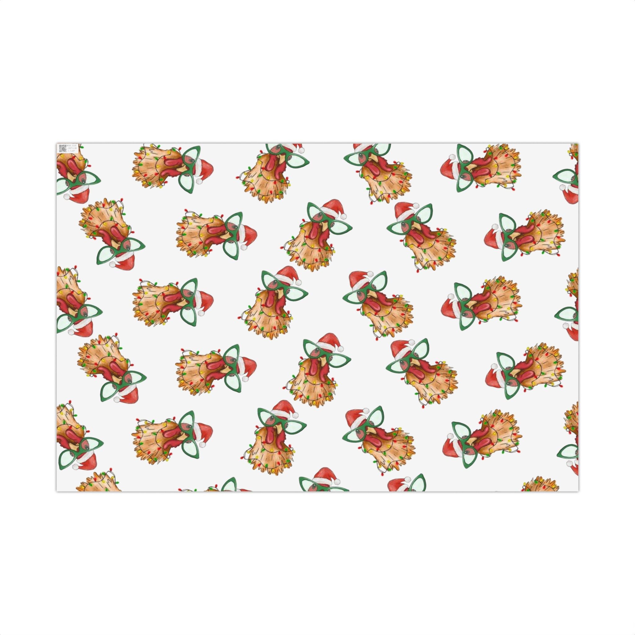 Gift Wrap Paper - Christmas Chicken