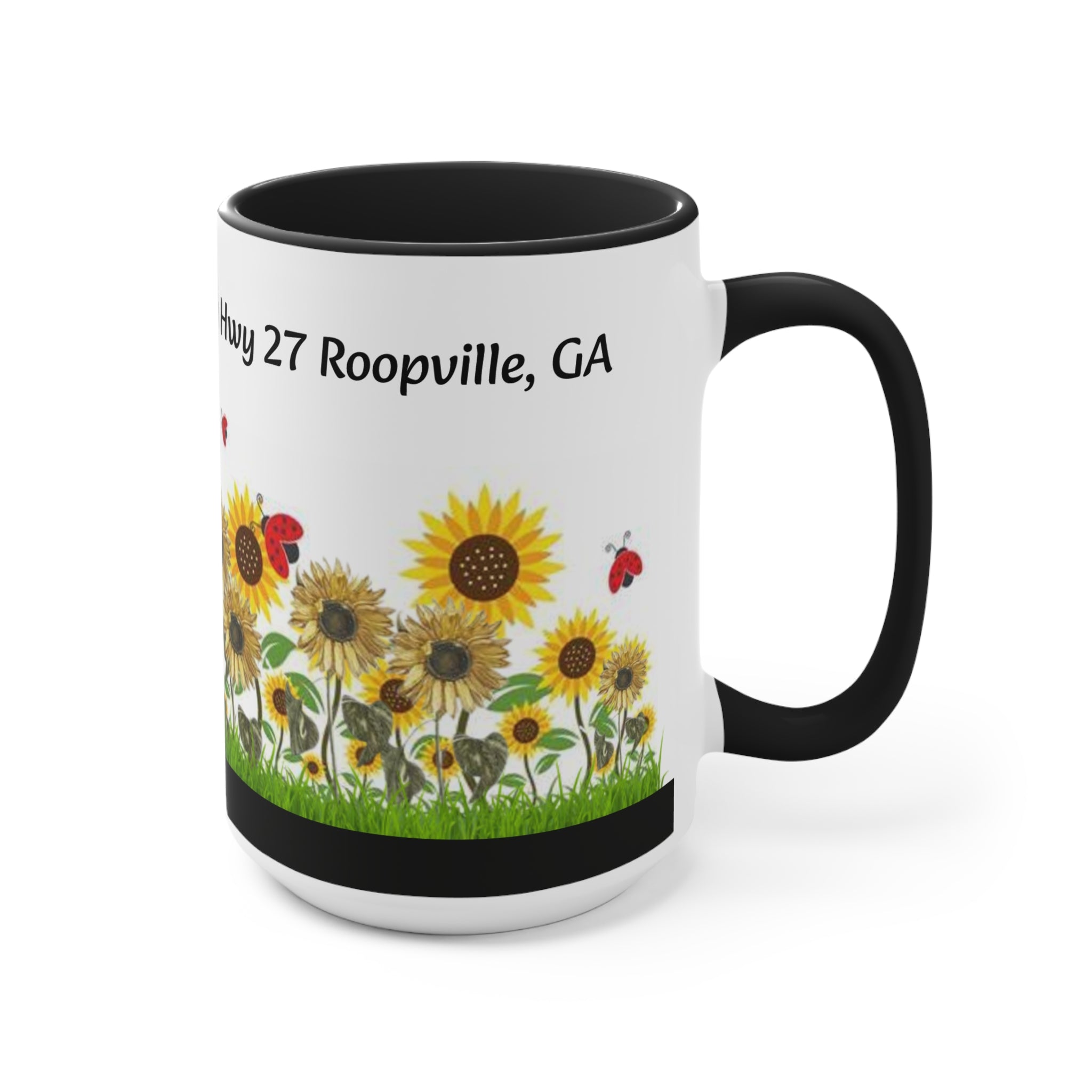 Sweet Potato House Mug, Roopville GA Local Collectible - Black
