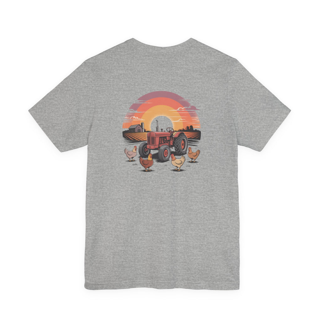 Sunset Forest Unisex Tee - Nature Inspired Short Sleeve Shirt