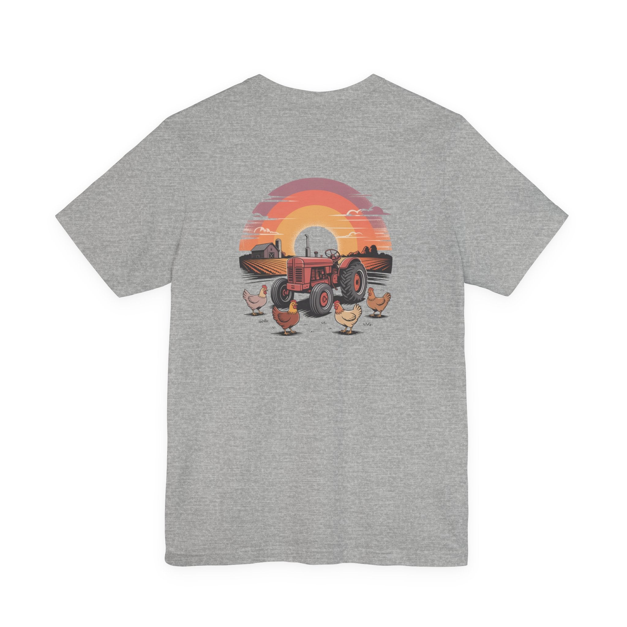 Sunset Forest Unisex Tee - Nature Inspired Short Sleeve Shirt