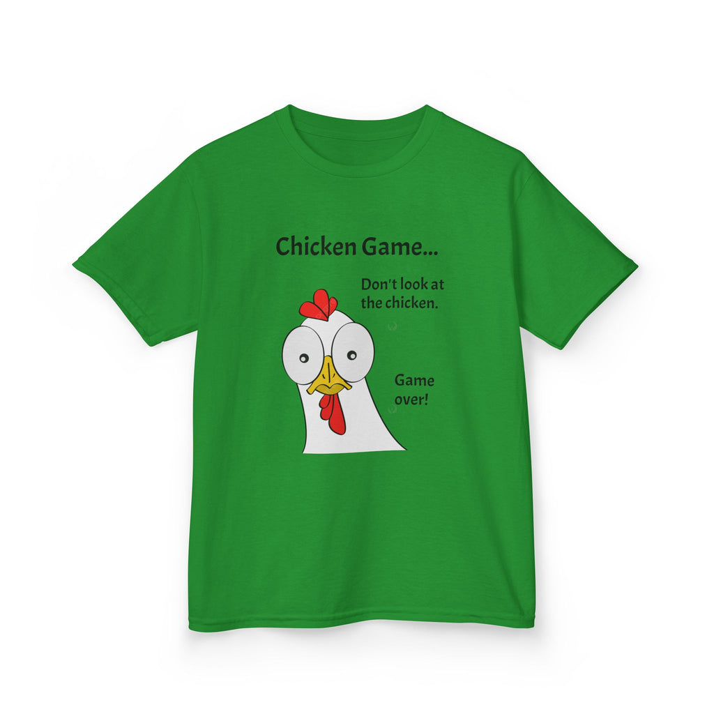 Funny Chicken Game Kids Tee, Humor T-Shirt for Kids, Playful Gift for Birthdays, Animal Lovers, Family Gatherings